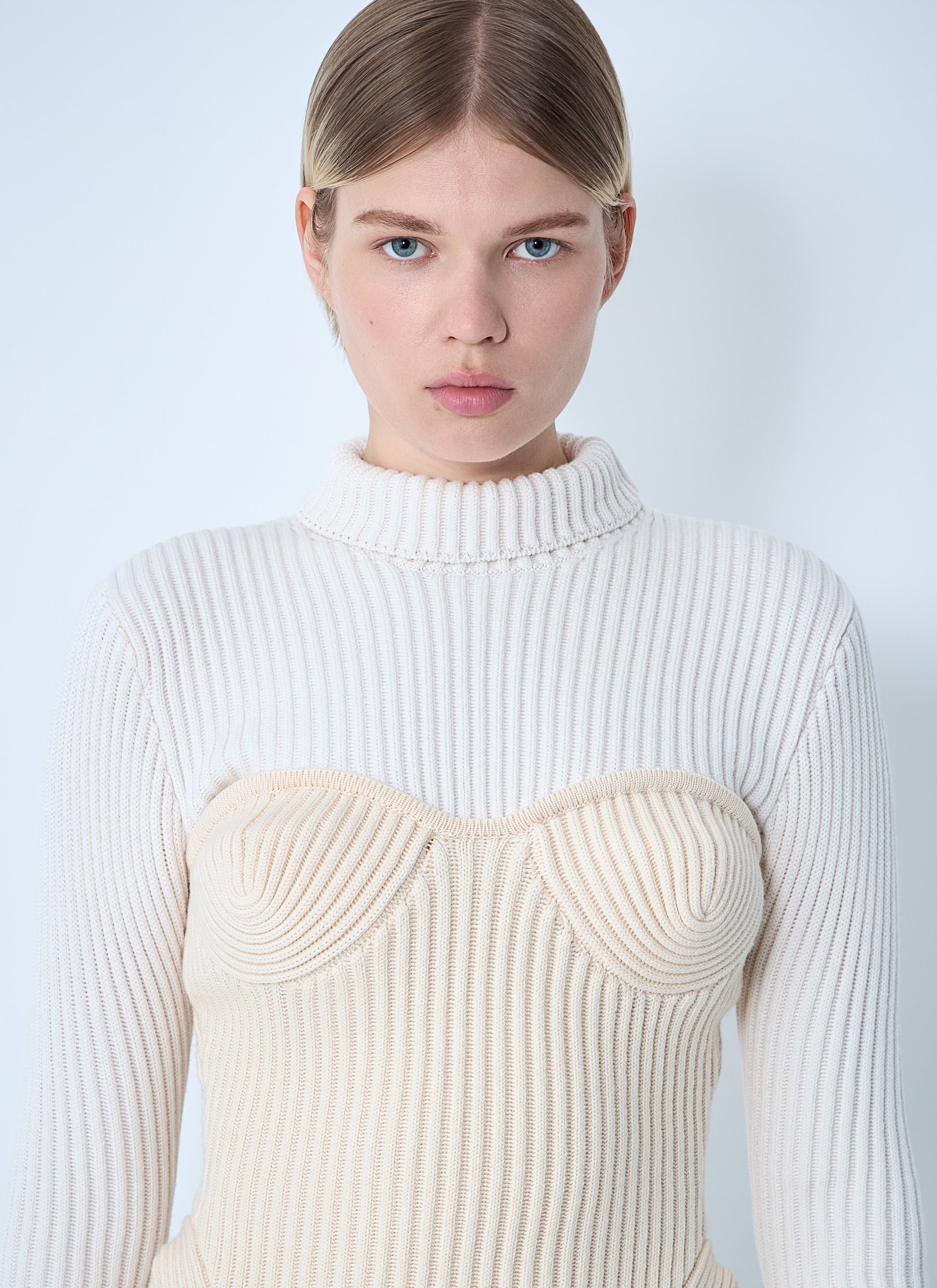 Jean Paul Gaultier Women Ribbed Wool Sweater JEAN PAUL GAULTIER