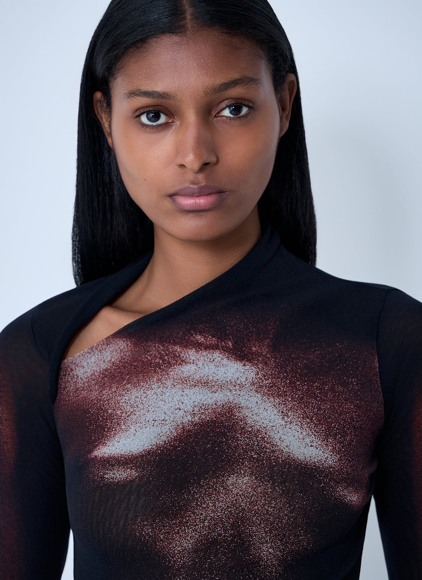 Jean Paul Gaultier Women Wood Mesh Top JEAN PAUL GAULTIER
