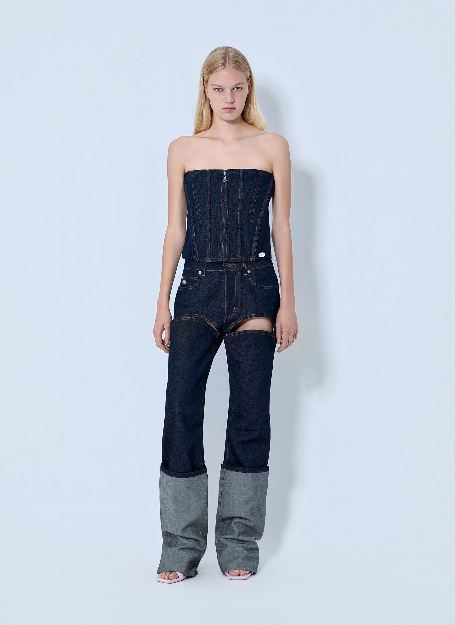 Jean Paul Gaultier Women Denim Corset JEAN PAUL GAULTIER