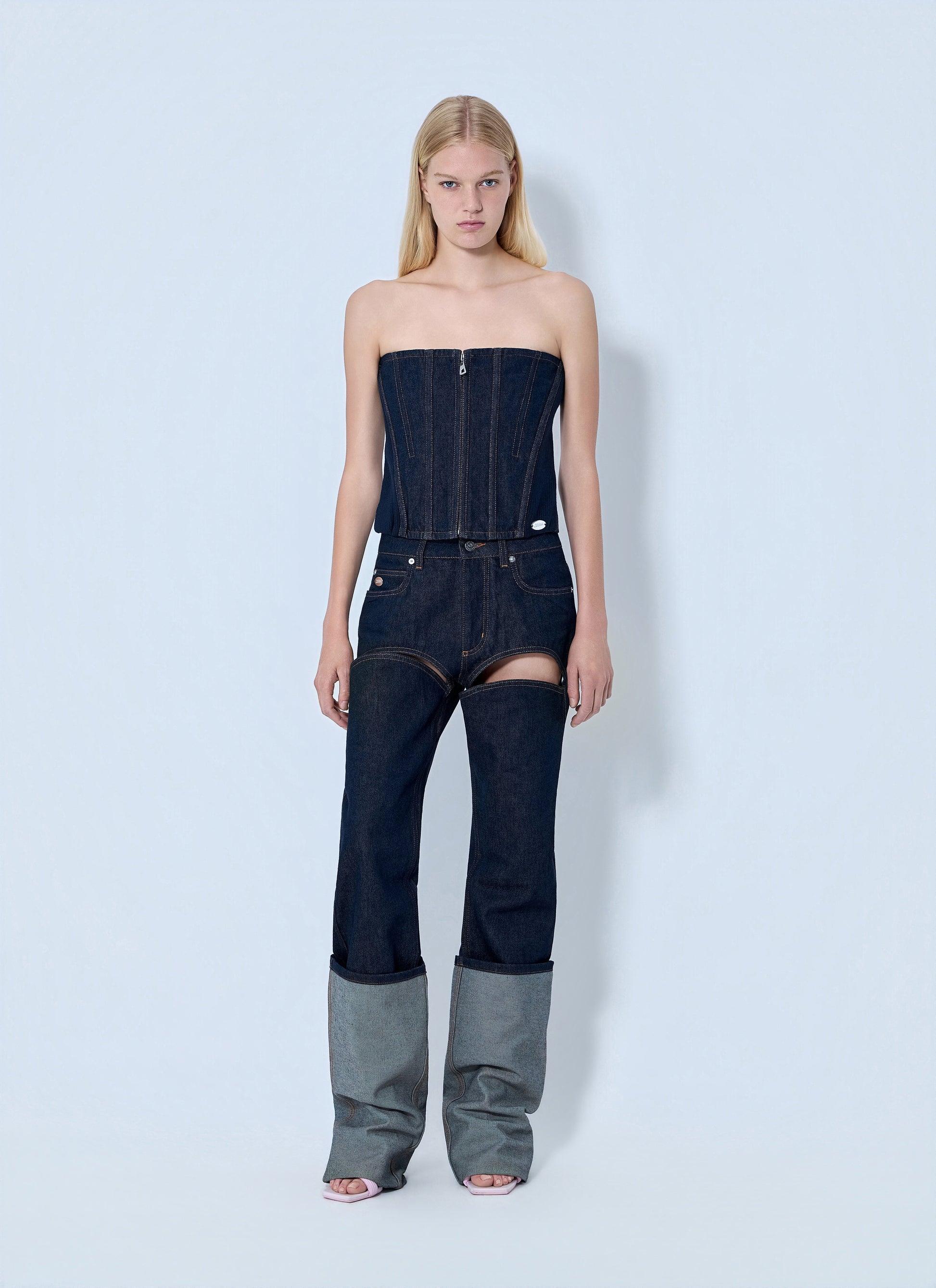 Jean Paul Gaultier Women Denim Corset JEAN PAUL GAULTIER