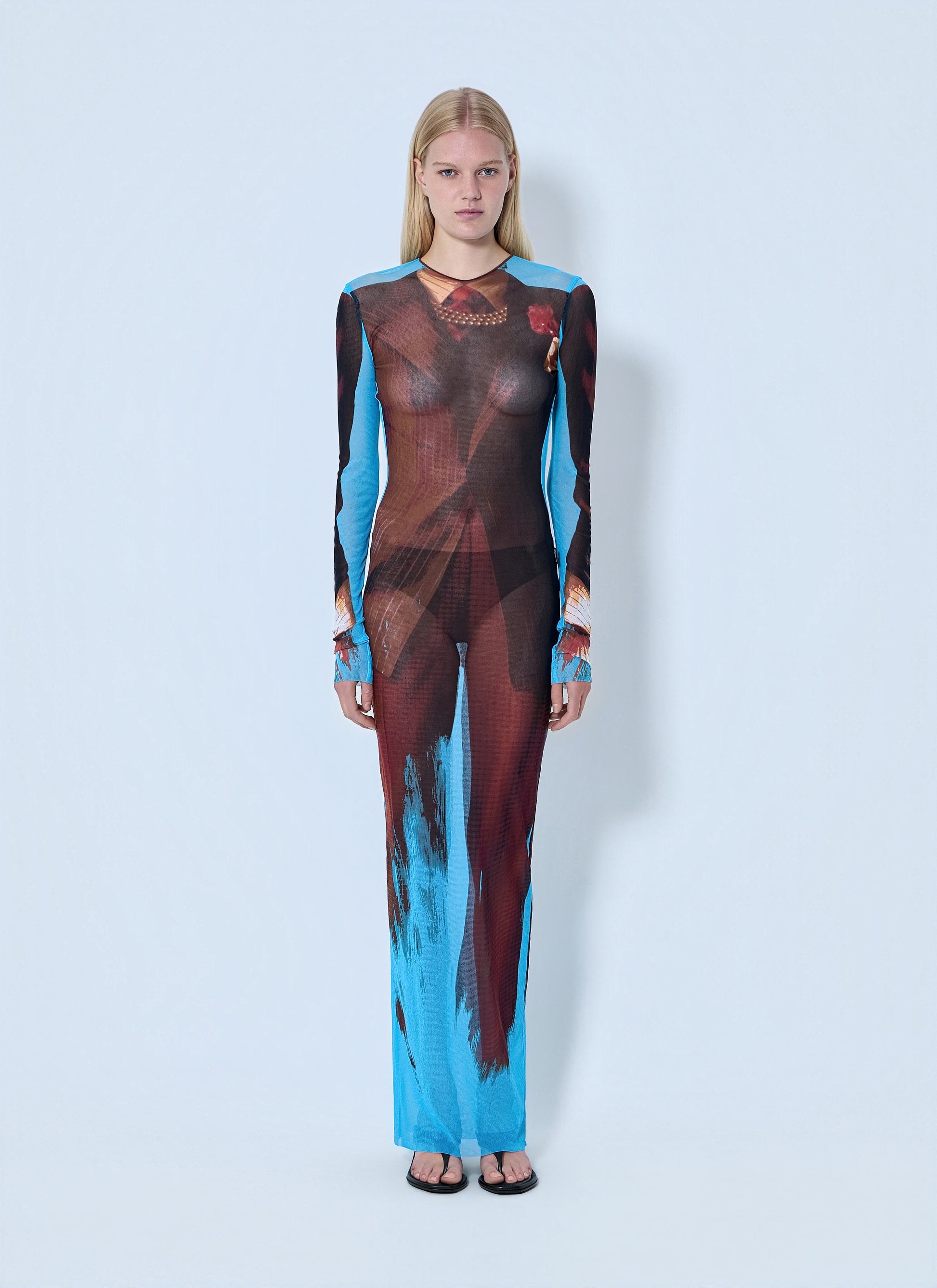 Jean Paul Gaultier Women Re-Edition La Robe Tennis Costume Long Dress JEAN PAUL GAULTIER