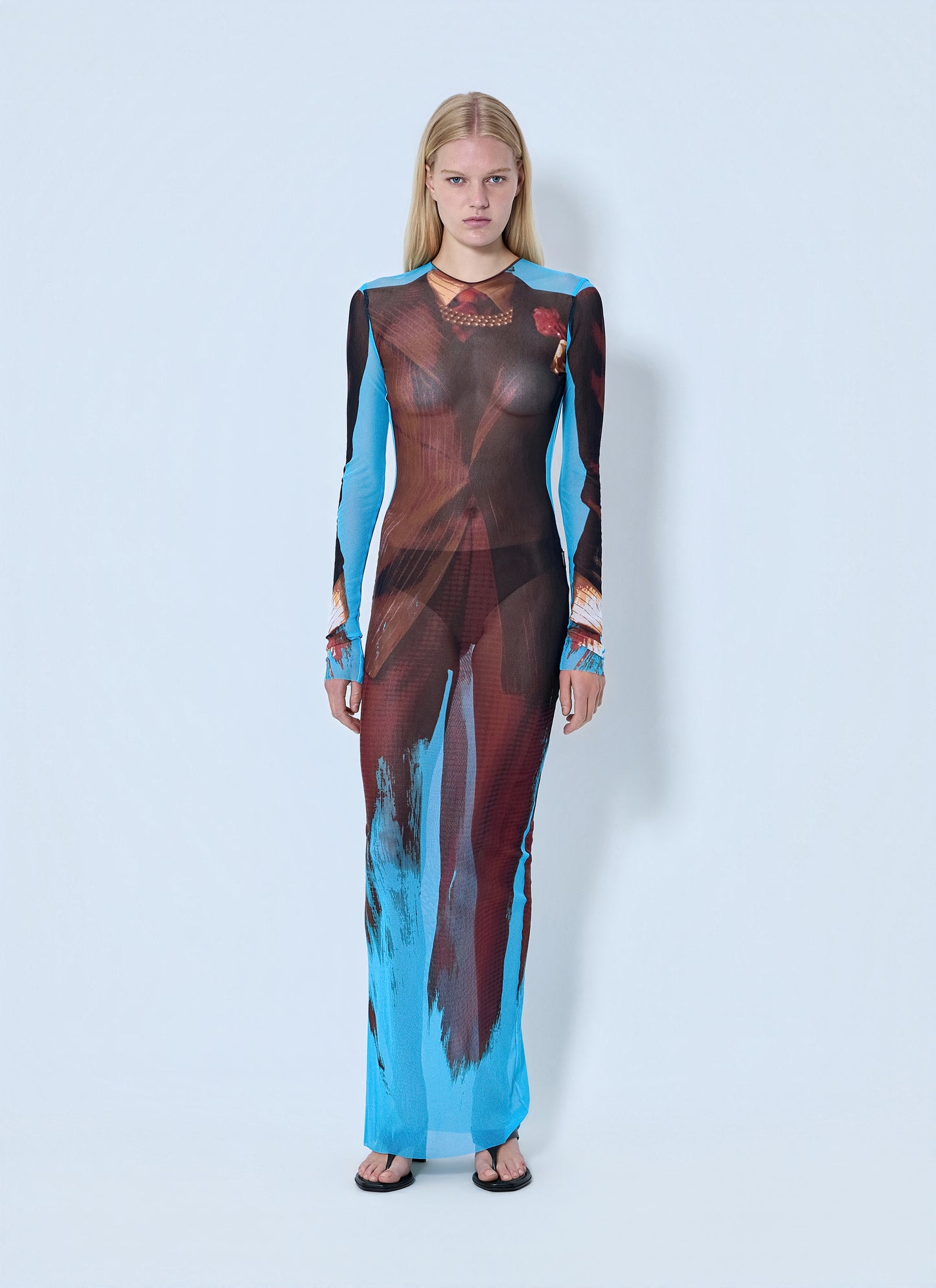 Jean Paul Gaultier Women Re-Edition La Robe Tennis Costume Long Dress JEAN PAUL GAULTIER