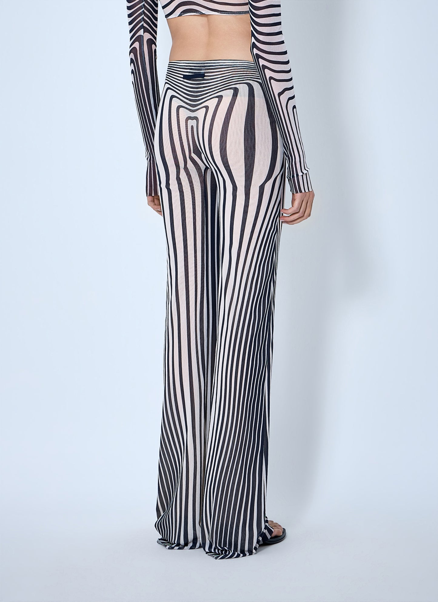 Jean Paul Gaultier Women Re-Edition Flare Trousers Morphing Stripes JEAN PAUL GAULTIER