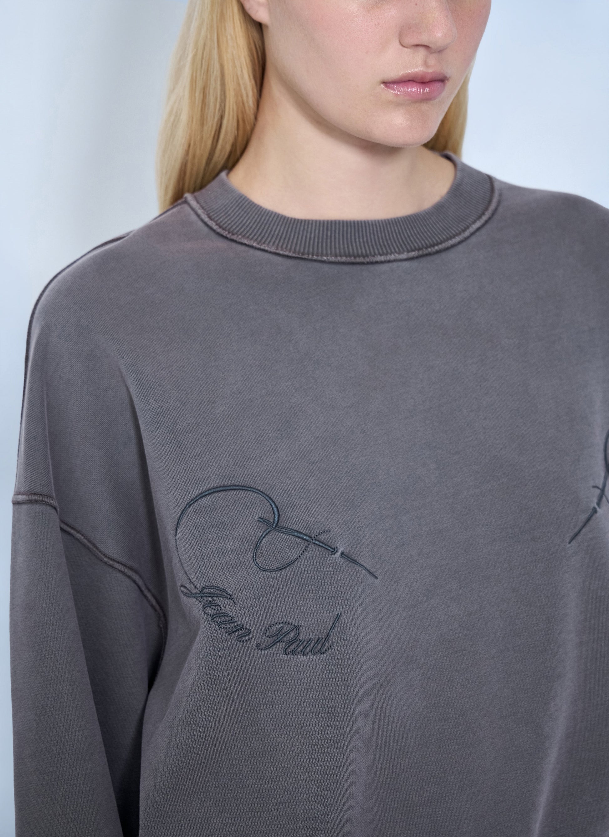 Jean Paul Gaultier Women Fleece Embroidered Sweatshirt JEAN PAUL GAULTIER