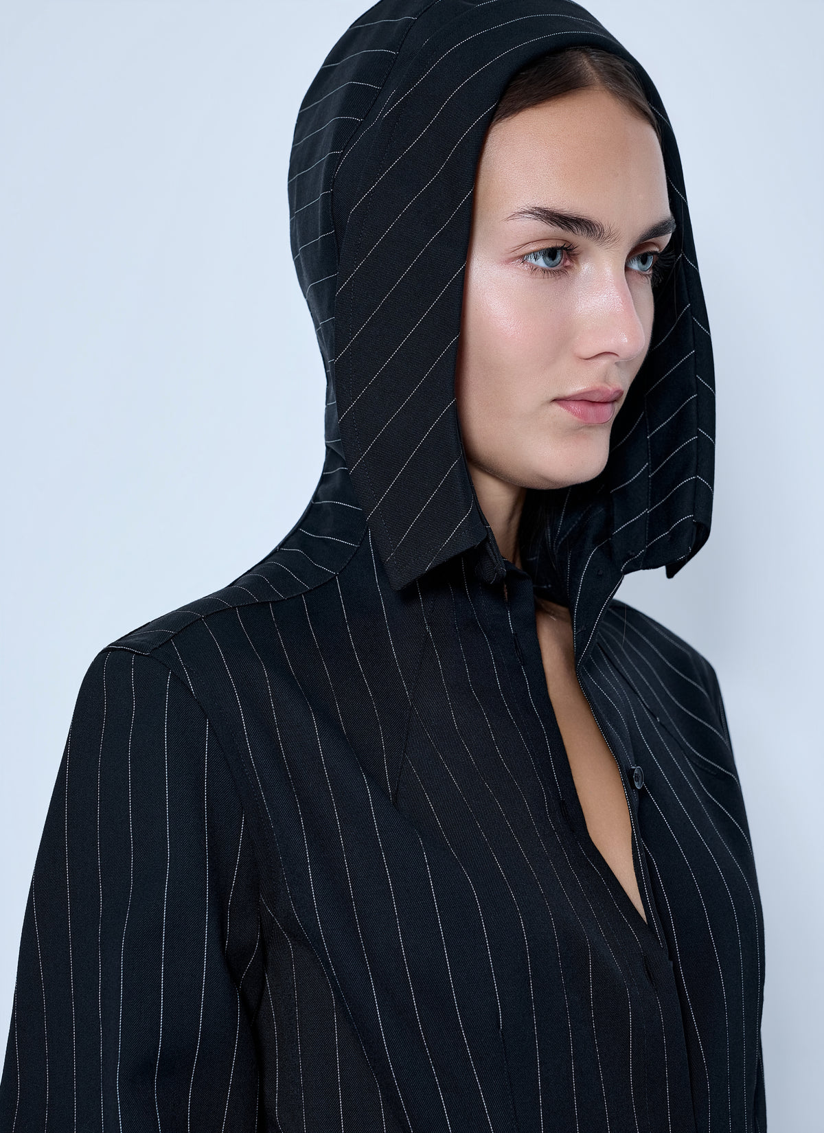 Jean Paul Gaultier Women Hooded Striped Shirt JEAN PAUL GAULTIER