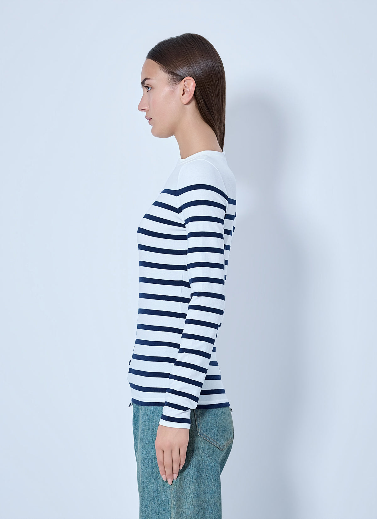 Jean Paul Gaultier Women Striped Crewneck Long-Sleeve Top JEAN PAUL GAULTIER