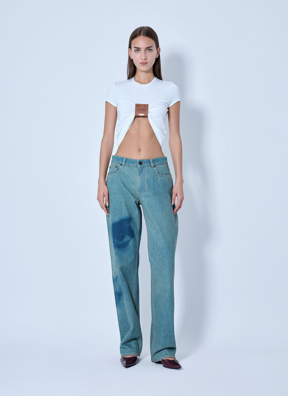 Jean Paul Gaultier Women Wide-Leg Denim Trousers JEAN PAUL GAULTIER