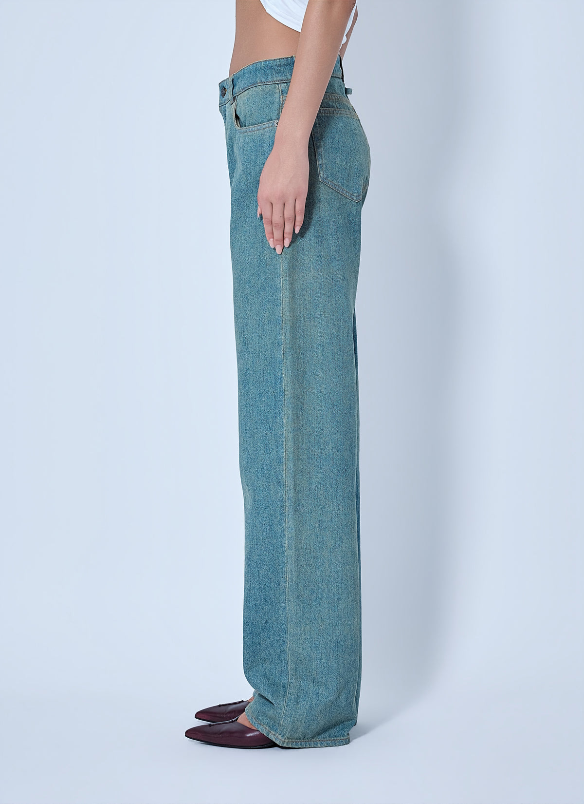 Jean Paul Gaultier Women Wide-Leg Denim Trousers JEAN PAUL GAULTIER