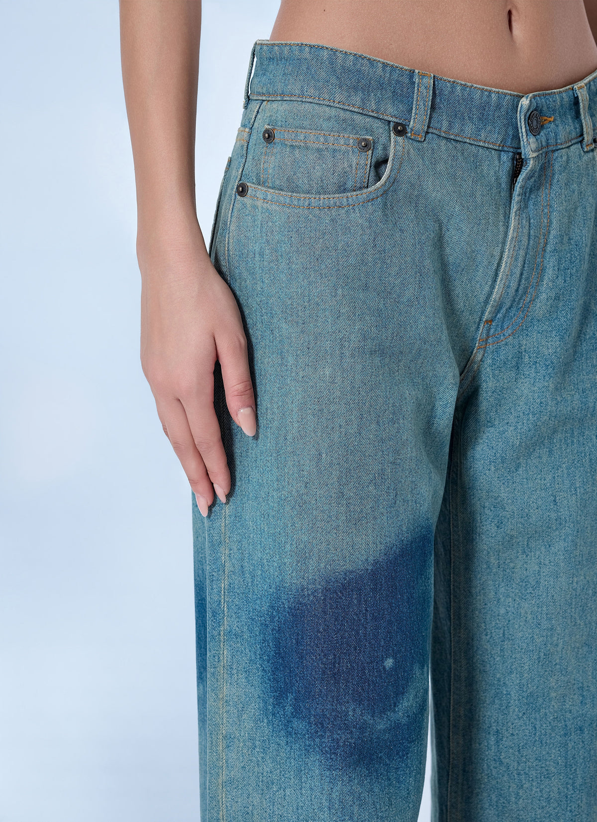 Jean Paul Gaultier Women Wide-Leg Denim Trousers JEAN PAUL GAULTIER