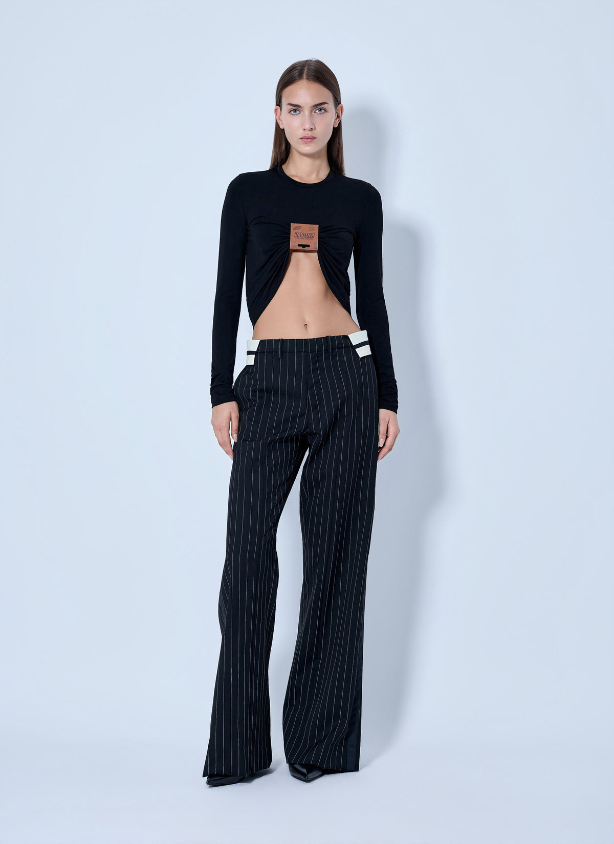 Jean Paul Gaultier Women Exposed Waistband Tailoring Trousers JEAN PAUL GAULTIER