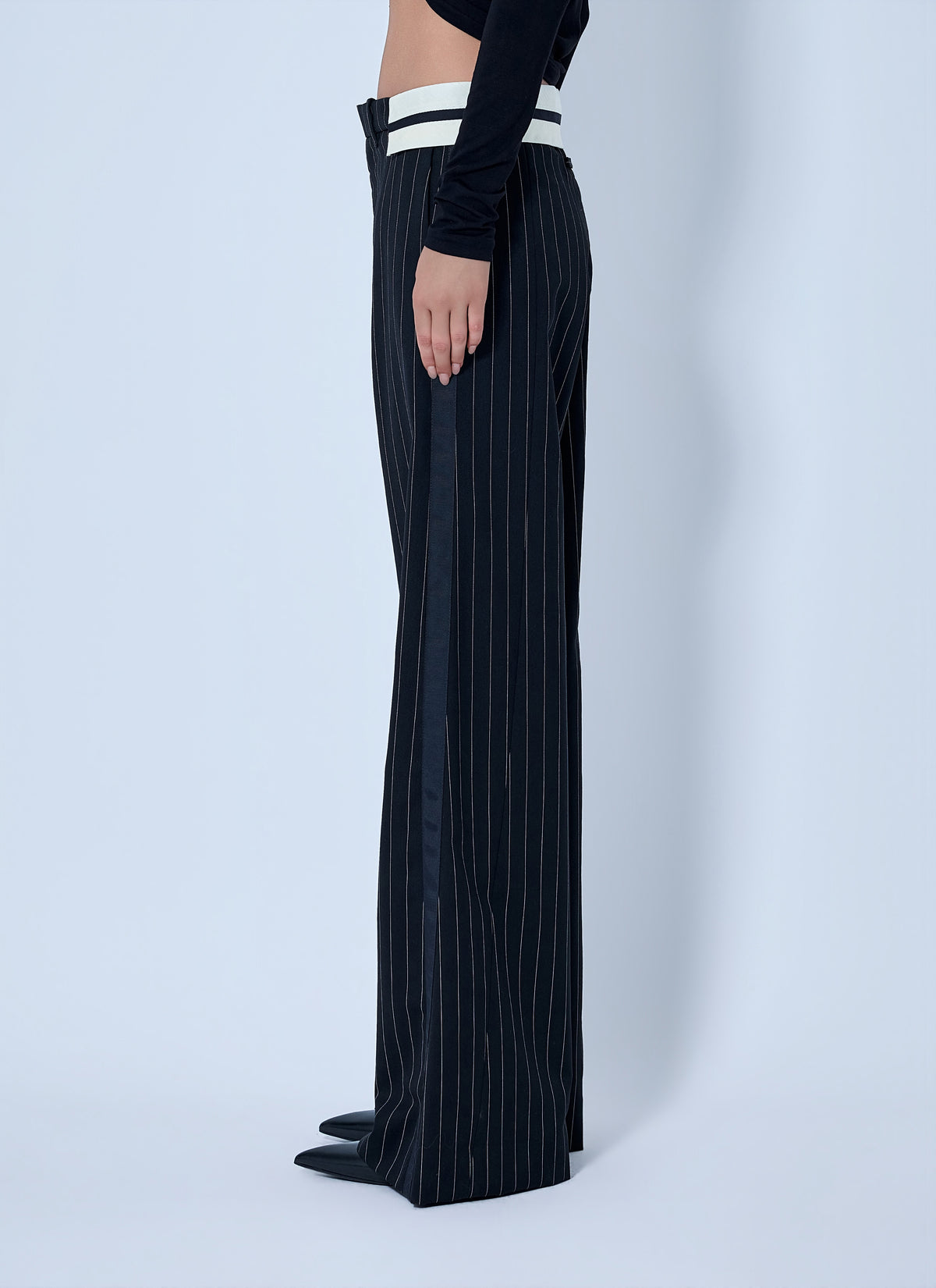 Jean Paul Gaultier Women Exposed Waistband Tailoring Trousers JEAN PAUL GAULTIER