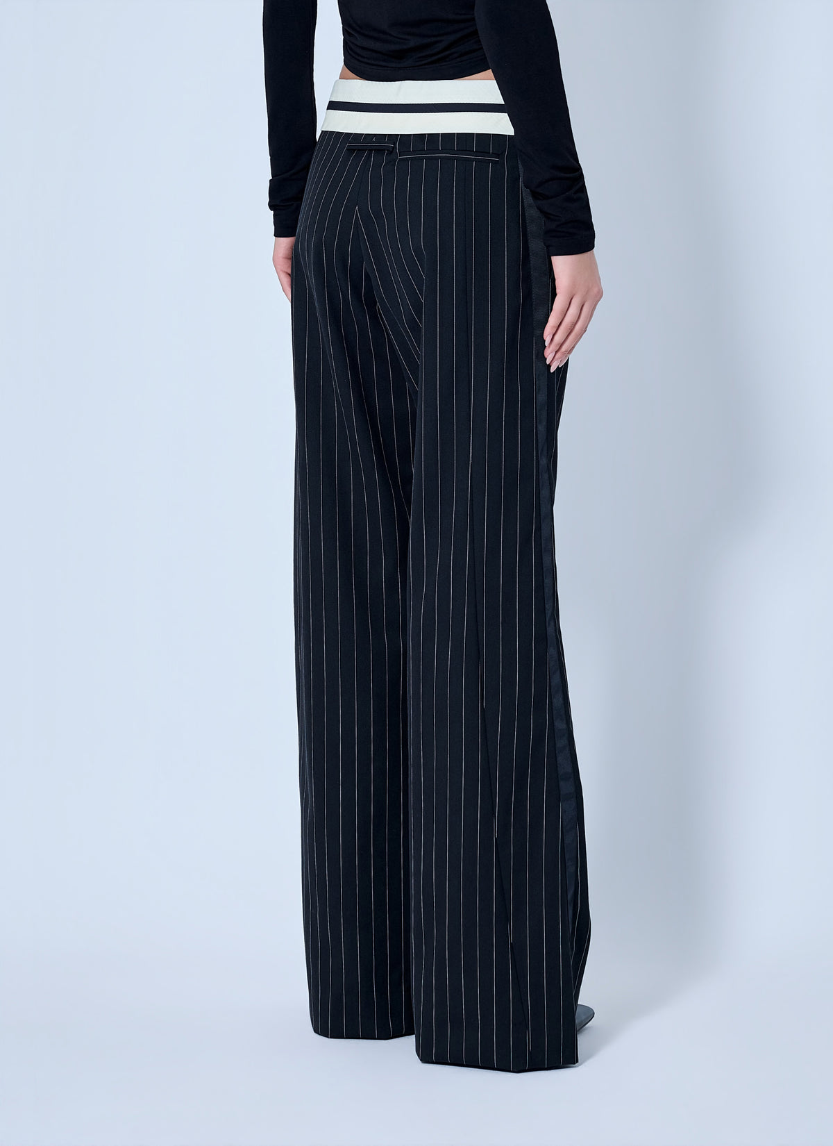 Jean Paul Gaultier Women Exposed Waistband Tailoring Trousers.