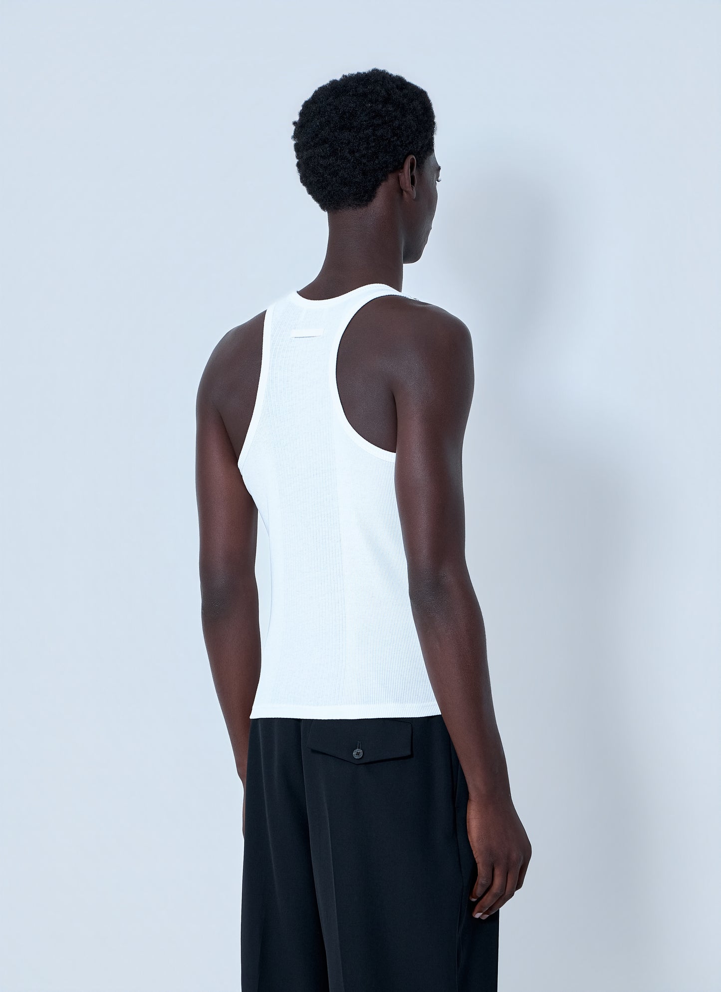 Jean Paul Gaultier Women Ribbed Tank Top With Metallic Hardware JEAN PAUL GAULTIER
