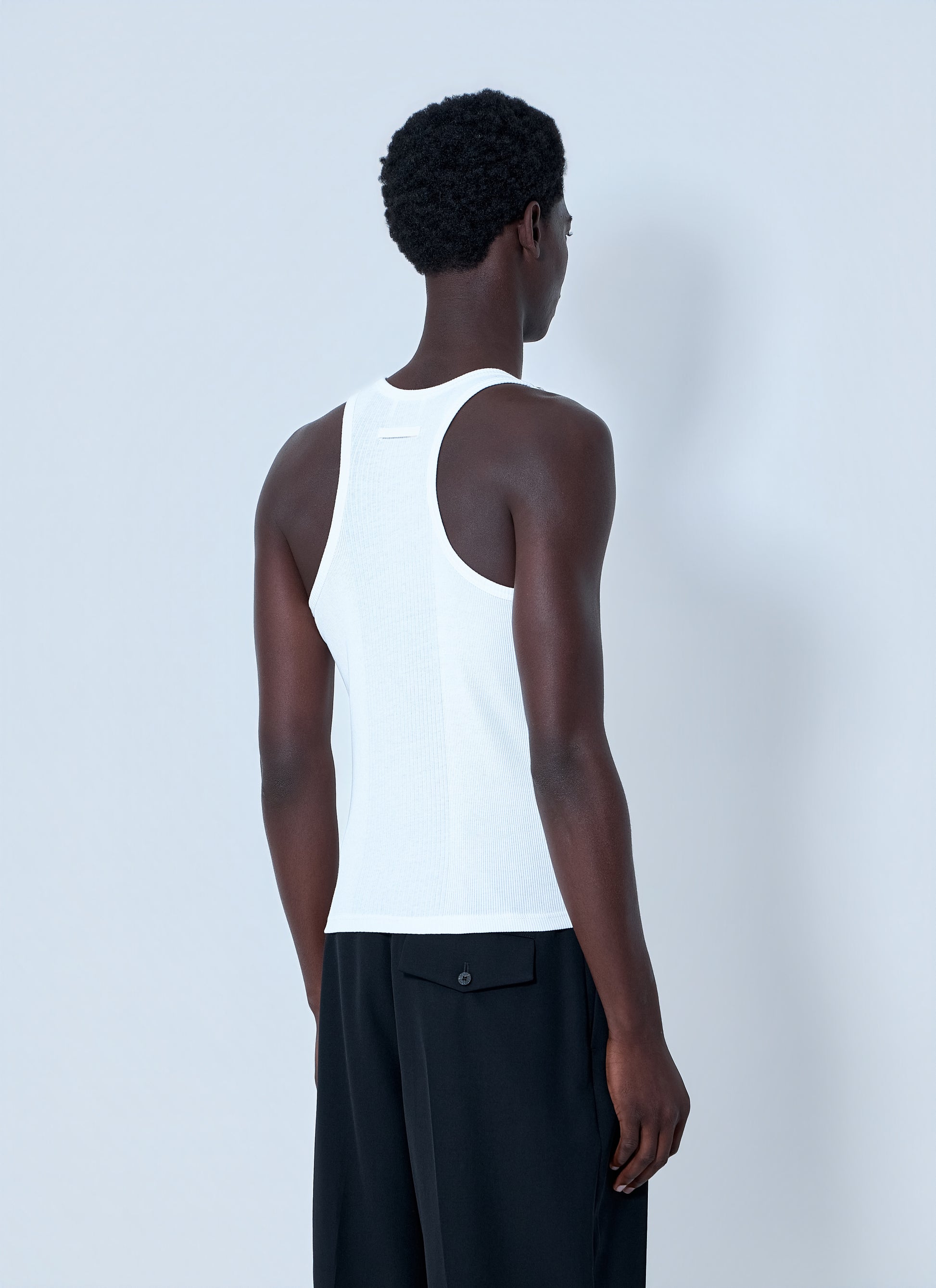 Jean Paul Gaultier Women Ribbed Tank Top With Metallic Hardware JEAN PAUL GAULTIER