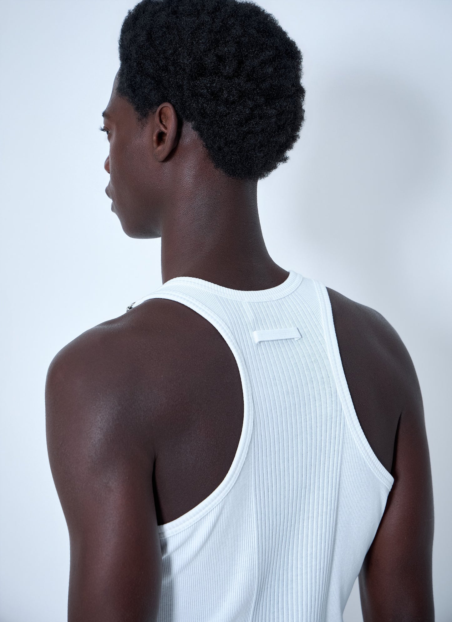 Jean Paul Gaultier Women Ribbed Tank Top With Metallic Hardware JEAN PAUL GAULTIER