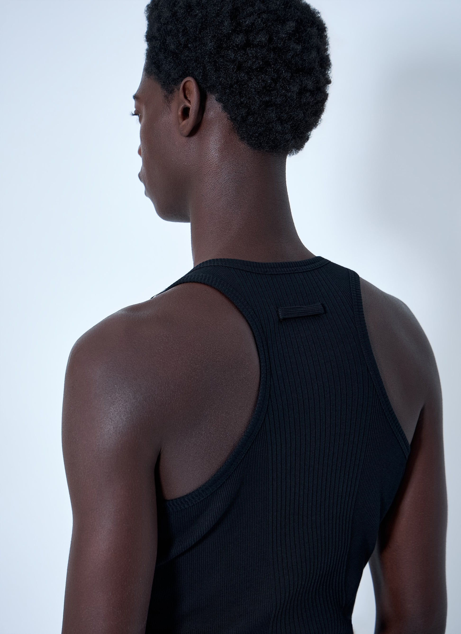 Jean Paul Gaultier Women Ribbed Tank Top With Metal Hardware JEAN PAUL GAULTIER