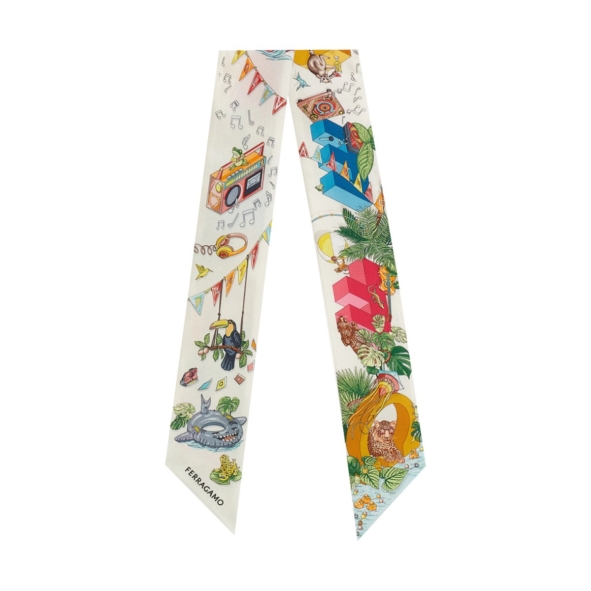 Ferragamo Women Jungle Party Print Mini Bandeau FERRAGAMO