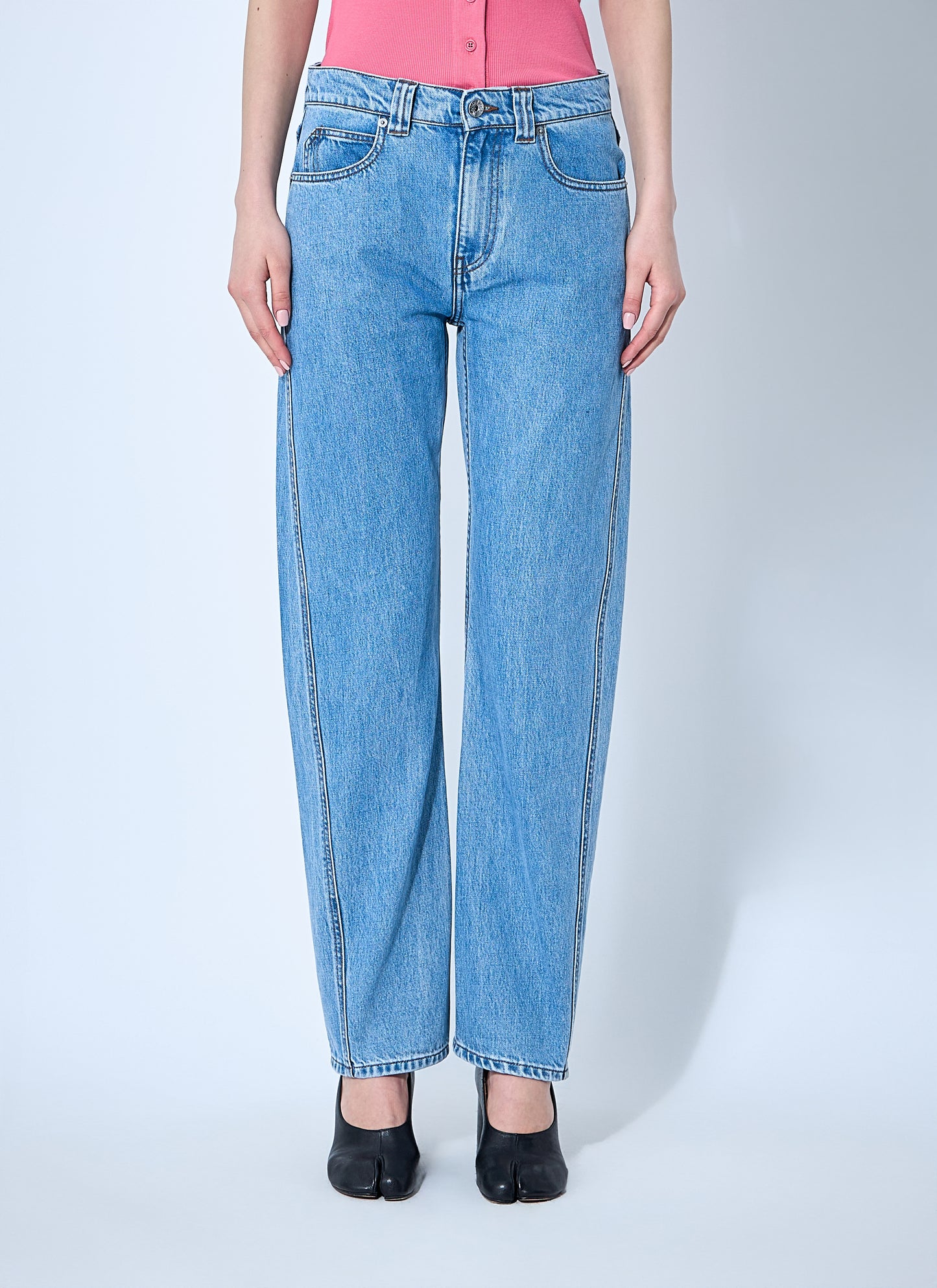 Jw Anderson Women Twisted Denim Jeans J.W. ANDERSON