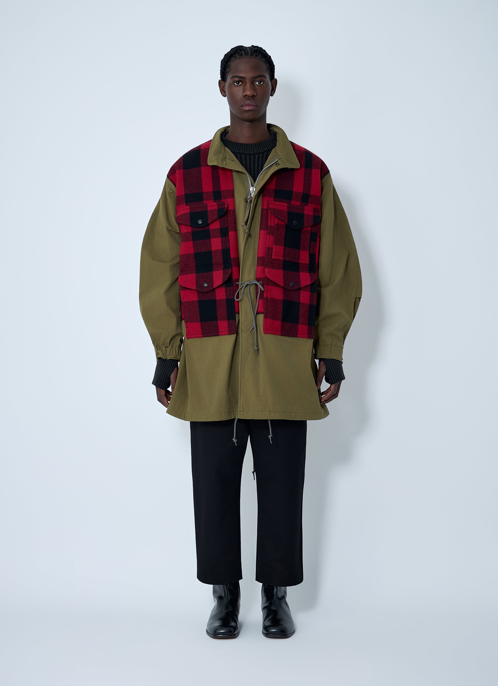 Junya Watanabe Men Check Coat JUNYA WATANABE