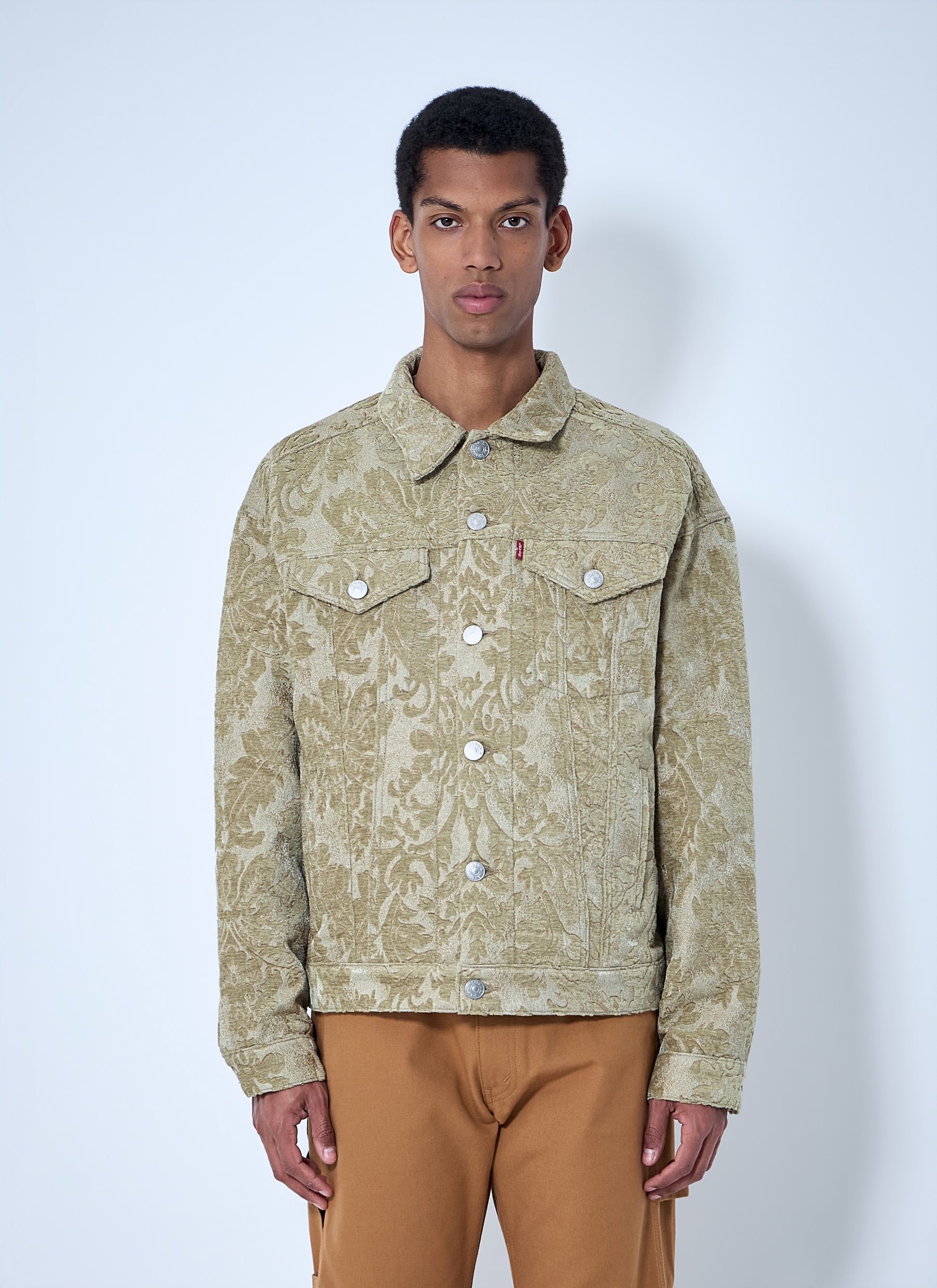 Junya Watanabe Men Patterned Denim Jacket JUNYA WATANABE