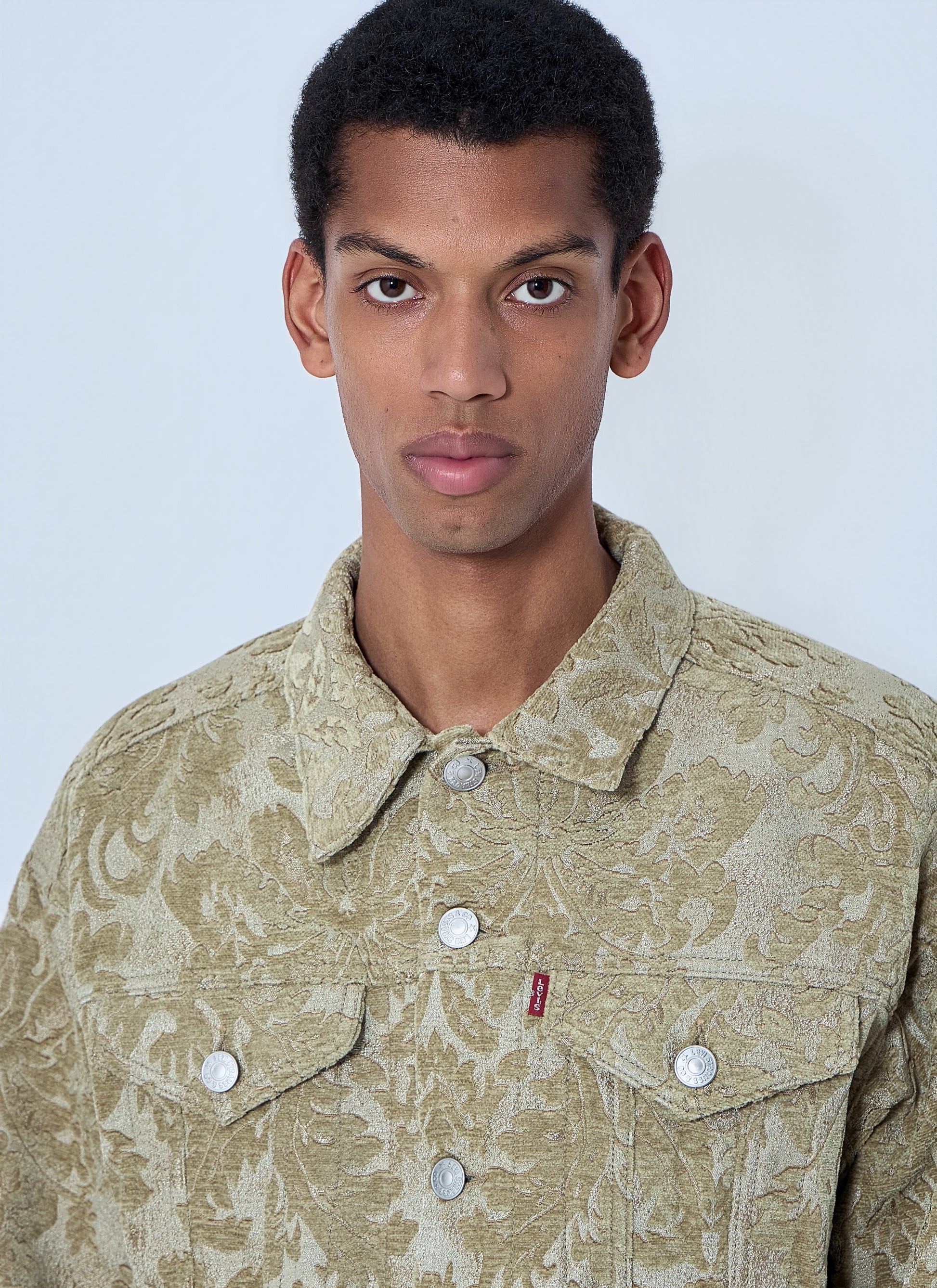 Junya Watanabe Men Patterned Denim Jacket JUNYA WATANABE