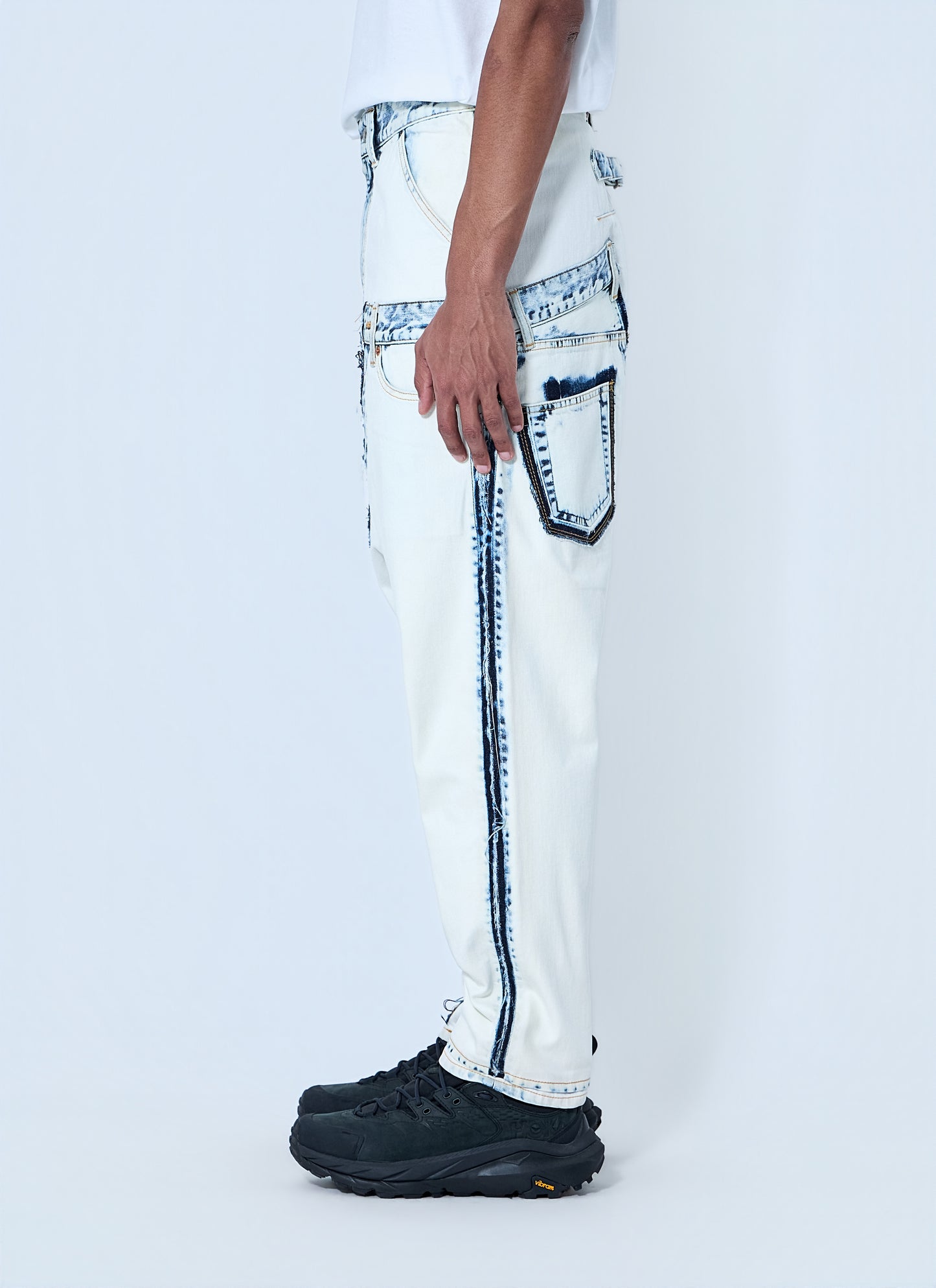 Junya Watanabe Men Deconstructed Panelled Denim Trousers JUNYA WATANABE