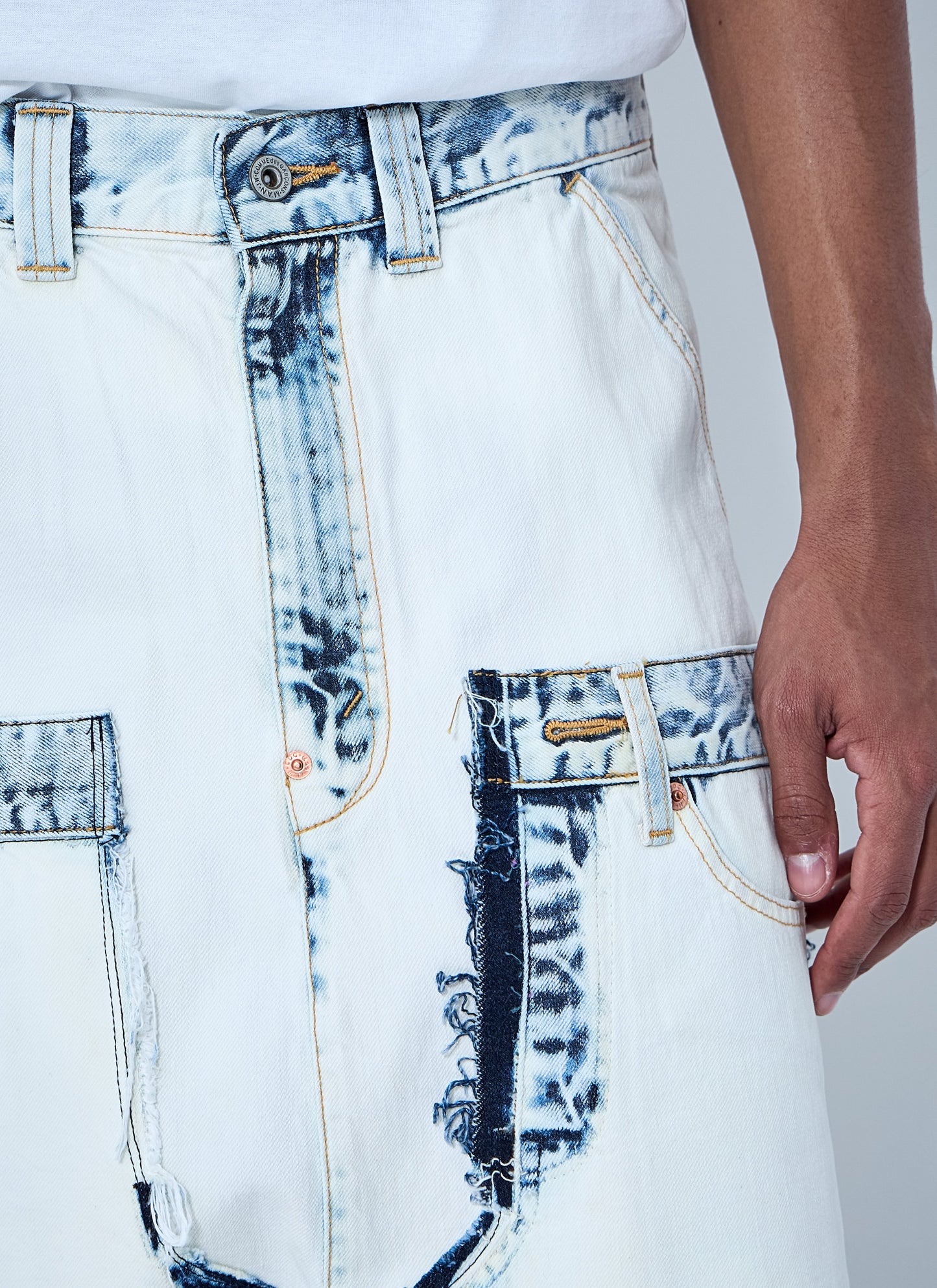 Junya Watanabe Men Deconstructed Panelled Denim Trousers JUNYA WATANABE