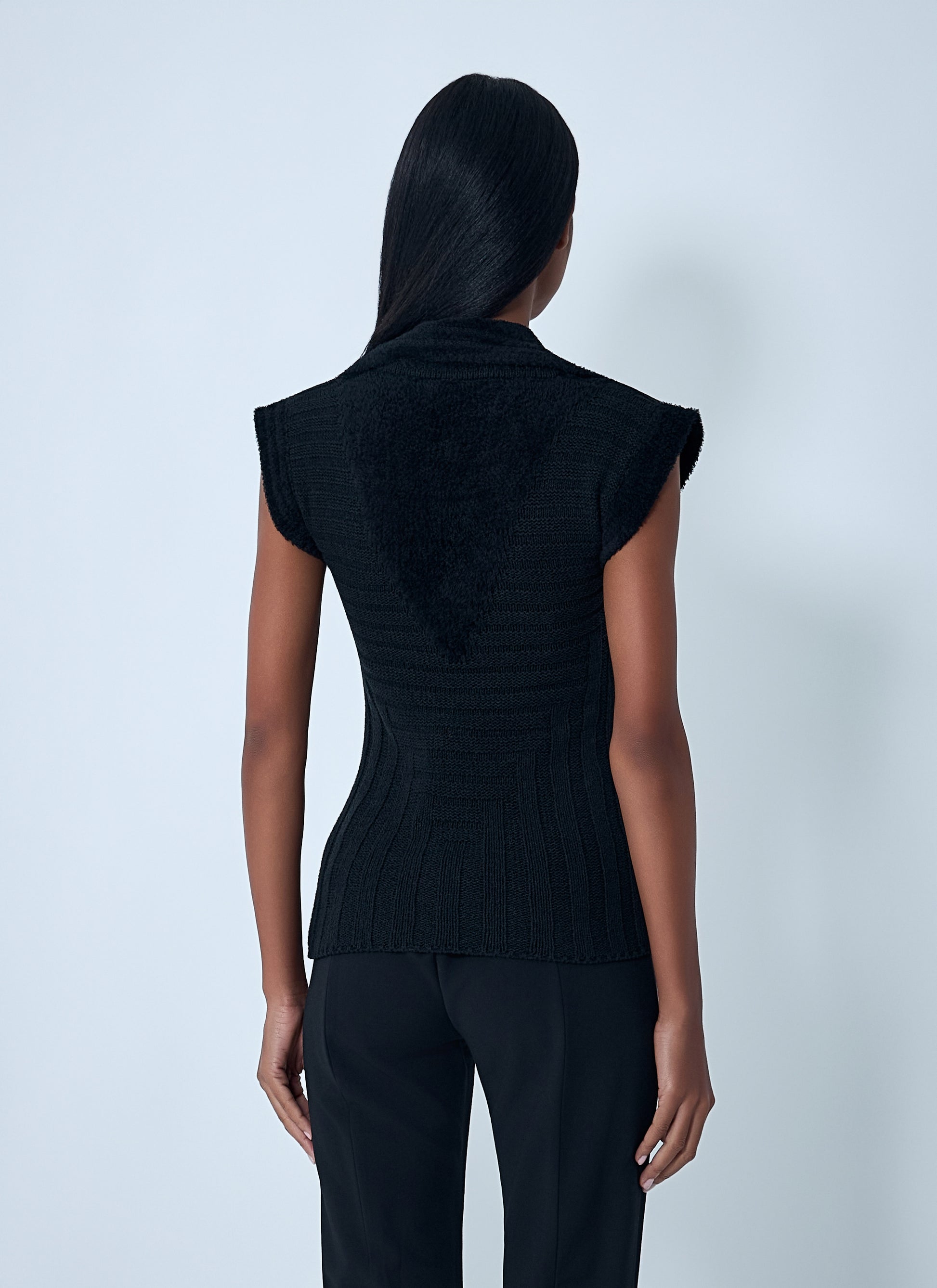 Kiko Kostadinov Women Quimby Knitted Polo Vest Kiko Kostadinov