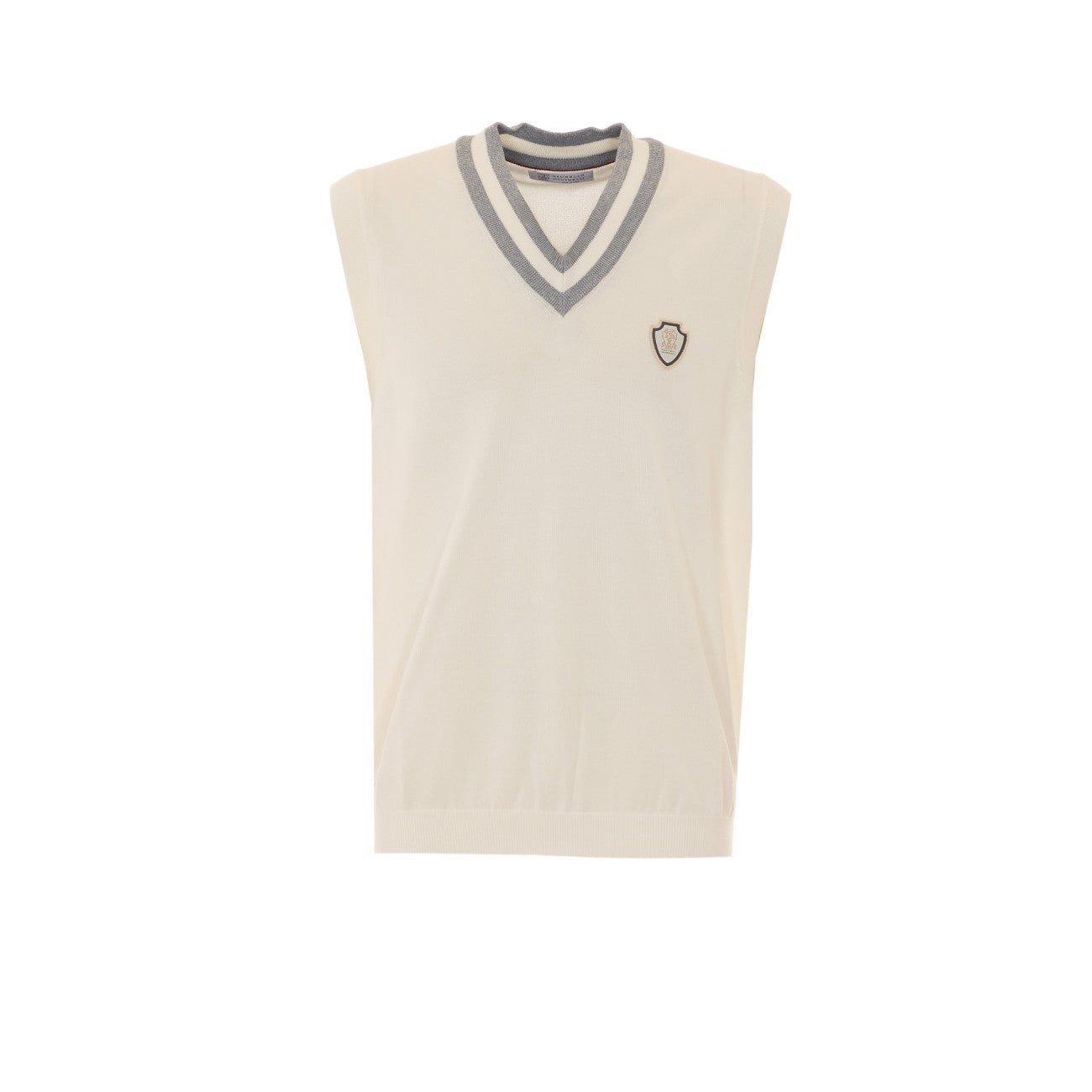 Brunello Cucinelli Men Knit Logo Vest BRUNELLO CUCINELLI