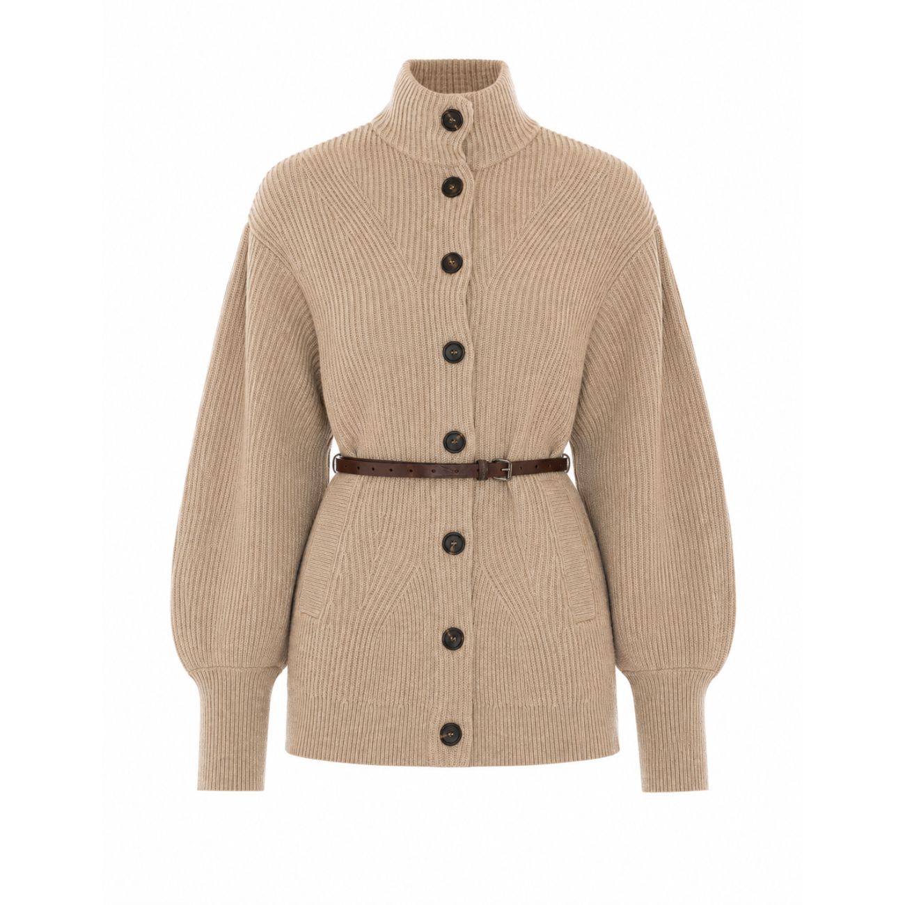 Brunello Cucinelli Women Knitted Belted Cardigan BRUNELLO CUCINELLI