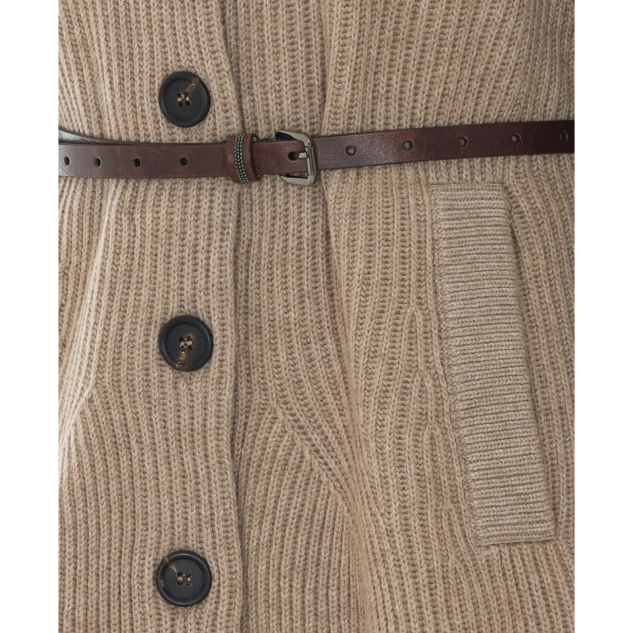 Brunello Cucinelli Women Knitted Belted Cardigan BRUNELLO CUCINELLI