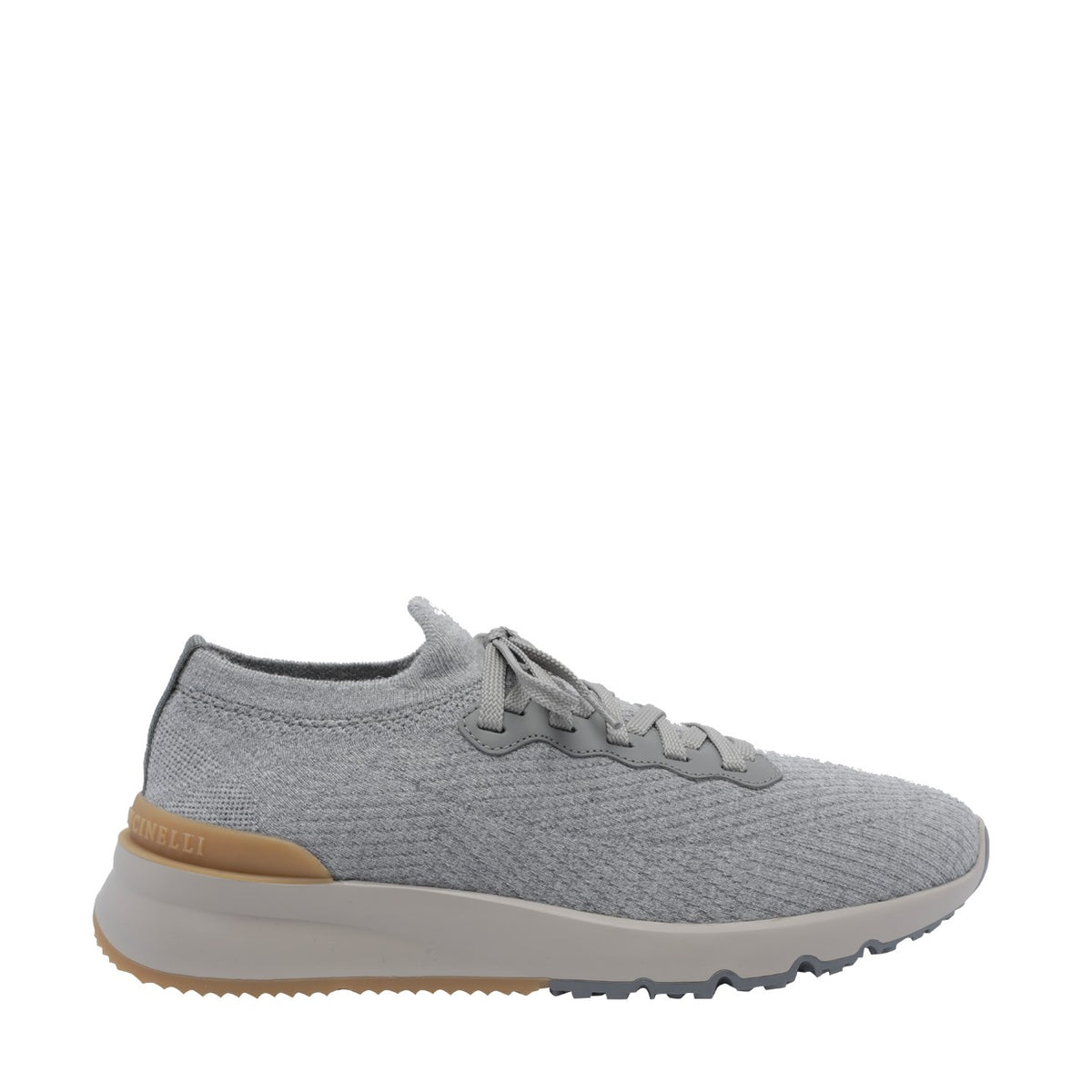 Brunello Cucinelli Men Brunello Cucinelli Men Knitted Runner Sneakers With Logo BRUNELLO CUCINELLI
