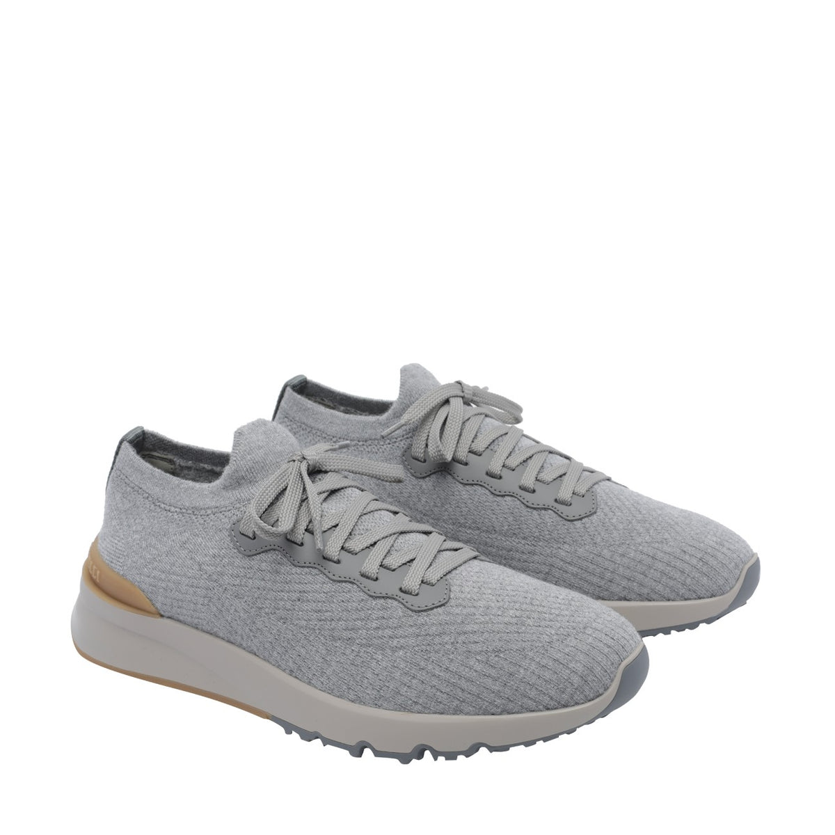 Brunello Cucinelli Men Brunello Cucinelli Men Knitted Runner Sneakers With Logo BRUNELLO CUCINELLI
