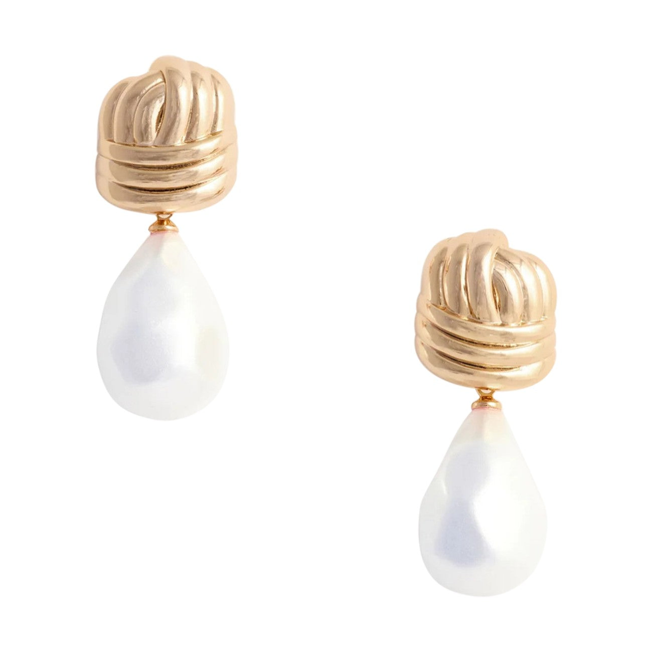 Self Portrait Women Knot Pearl Earrings SELF-PORTRAIT