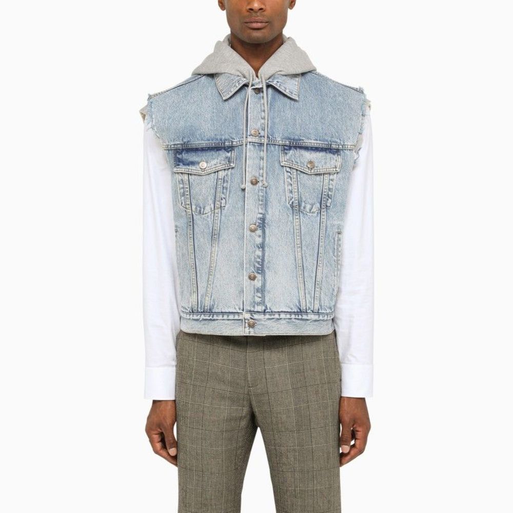 Gucci Men Denim Sleeveless Jacket GUCCI