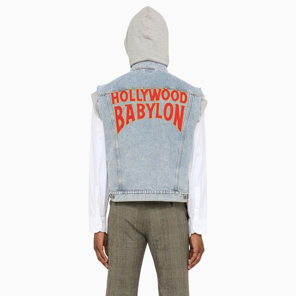 Gucci Men Denim Sleeveless Jacket GUCCI