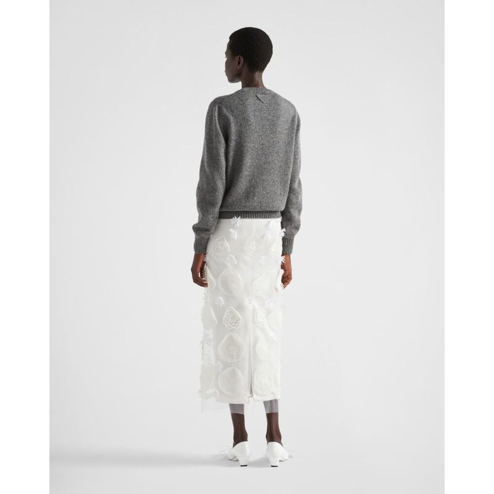 Prada Men Wool And Cashmere Crew-Neck Sweater PRADA