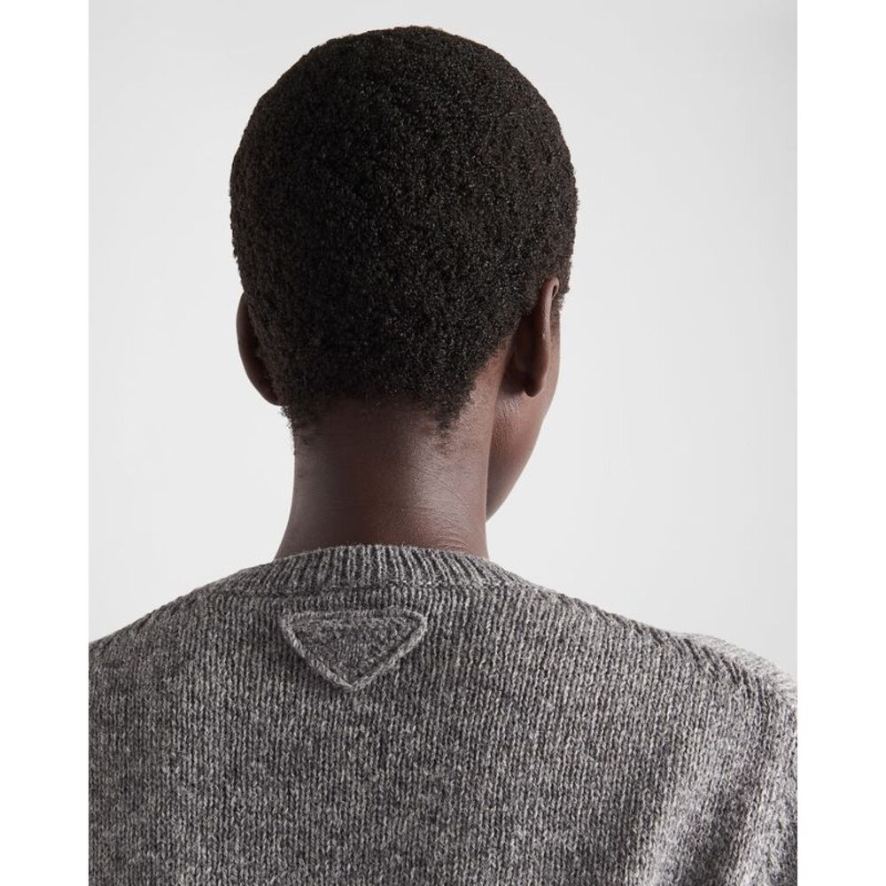 Prada Men Wool And Cashmere Crew-Neck Sweater PRADA