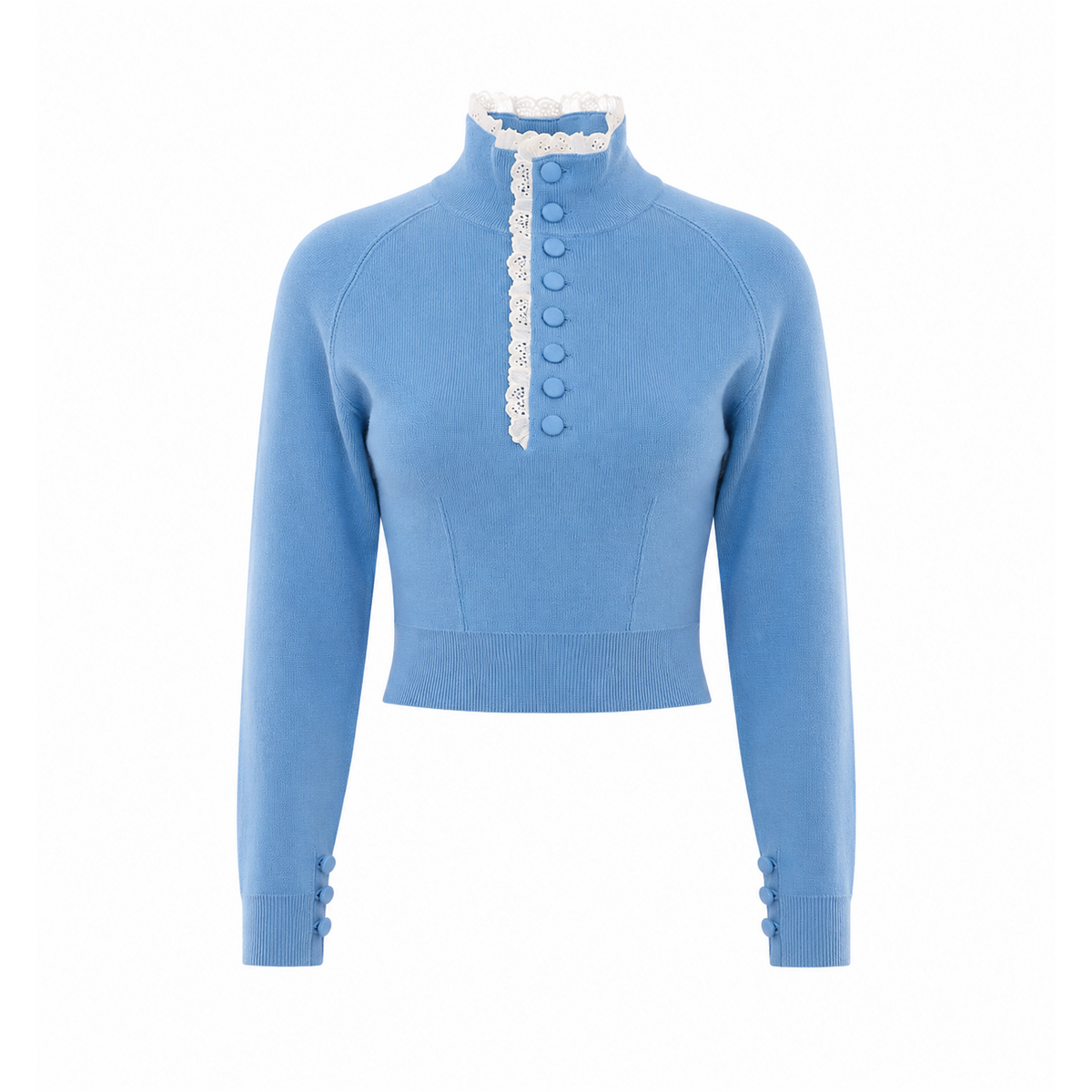 Chloe' Women Lace And Wool Knit Sweater CHLOE