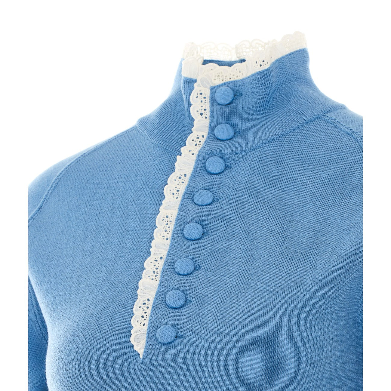 Chloe' Women Lace And Wool Knit Sweater CHLOE