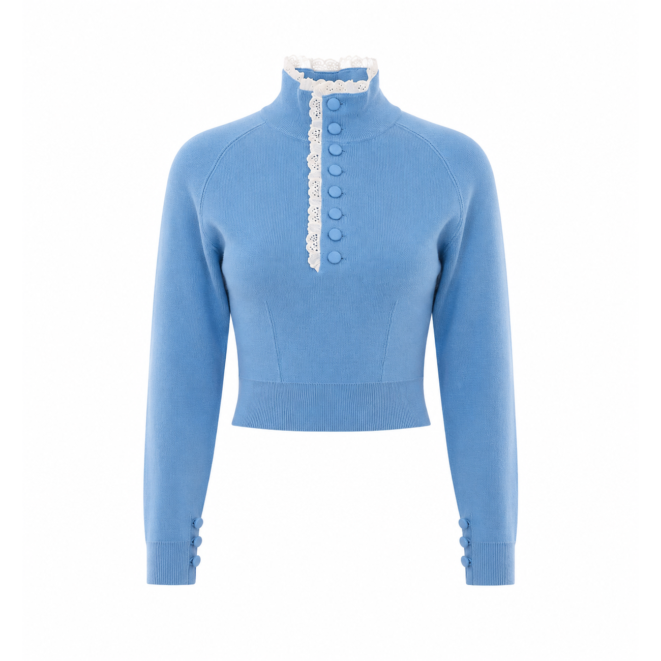 Chloe' Women Lace And Wool Knit Sweater CHLOE