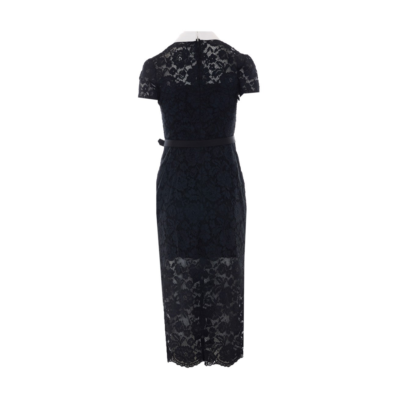 Self Portrait Women Lace Contrast Collar Midi Dress SELF-PORTRAIT