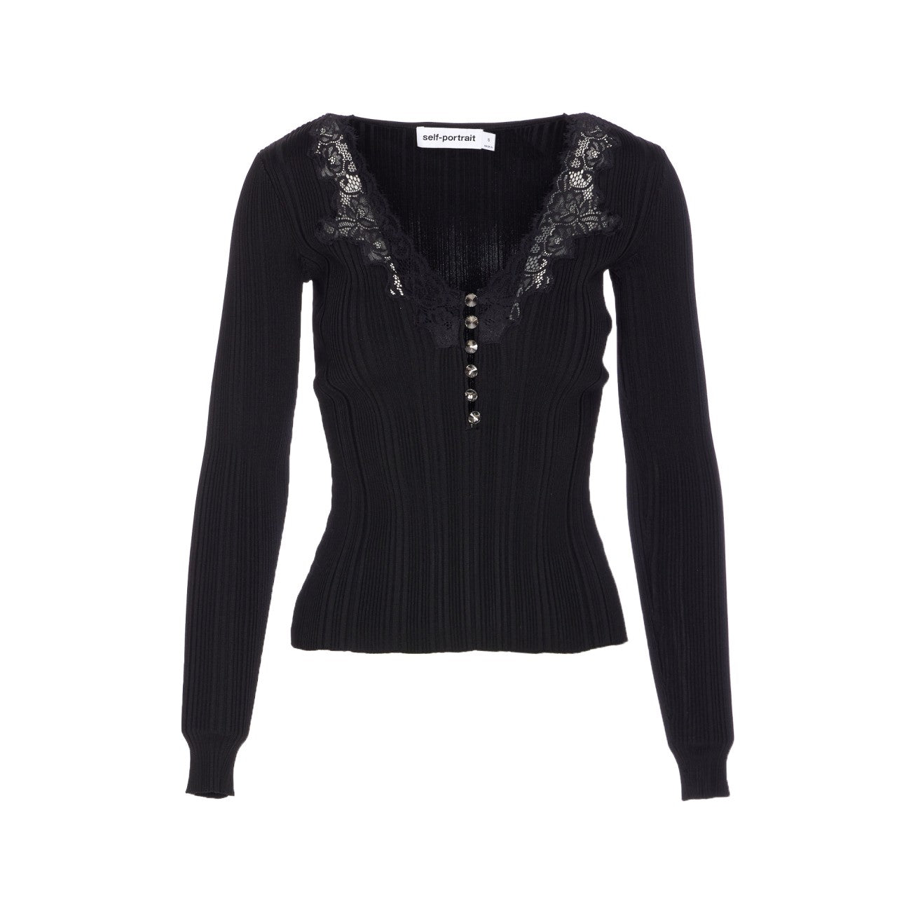 Self Portrait Women Lace Knit Top SELF-PORTRAIT