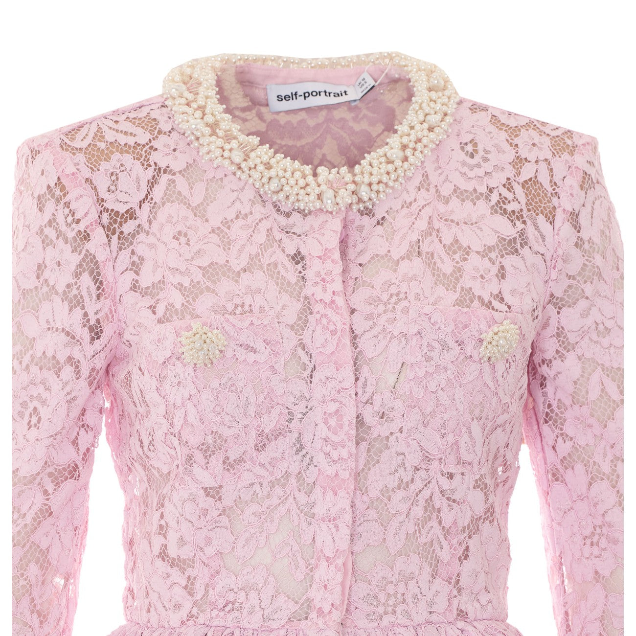 Self Portrait Women Lace Long Sleeves Top SELF-PORTRAIT