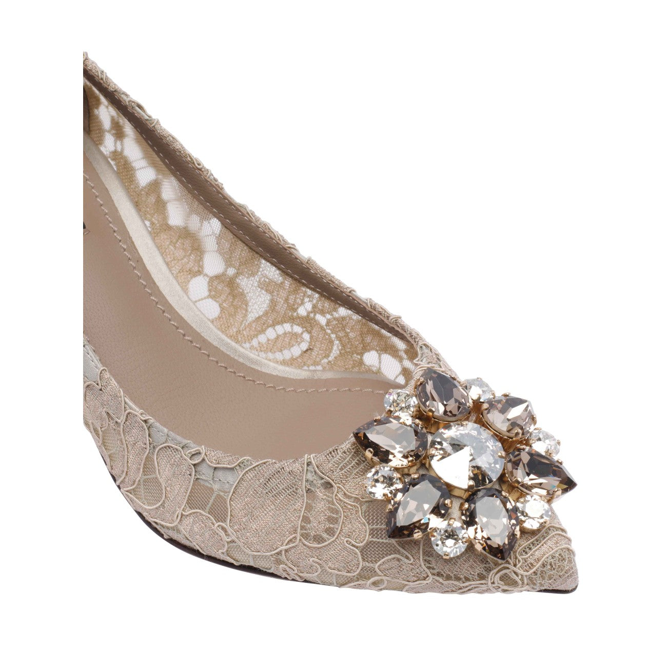 Dolce&Gabbana Women Lace Rainbow Pumps With Broche DOLCE & GABBANA