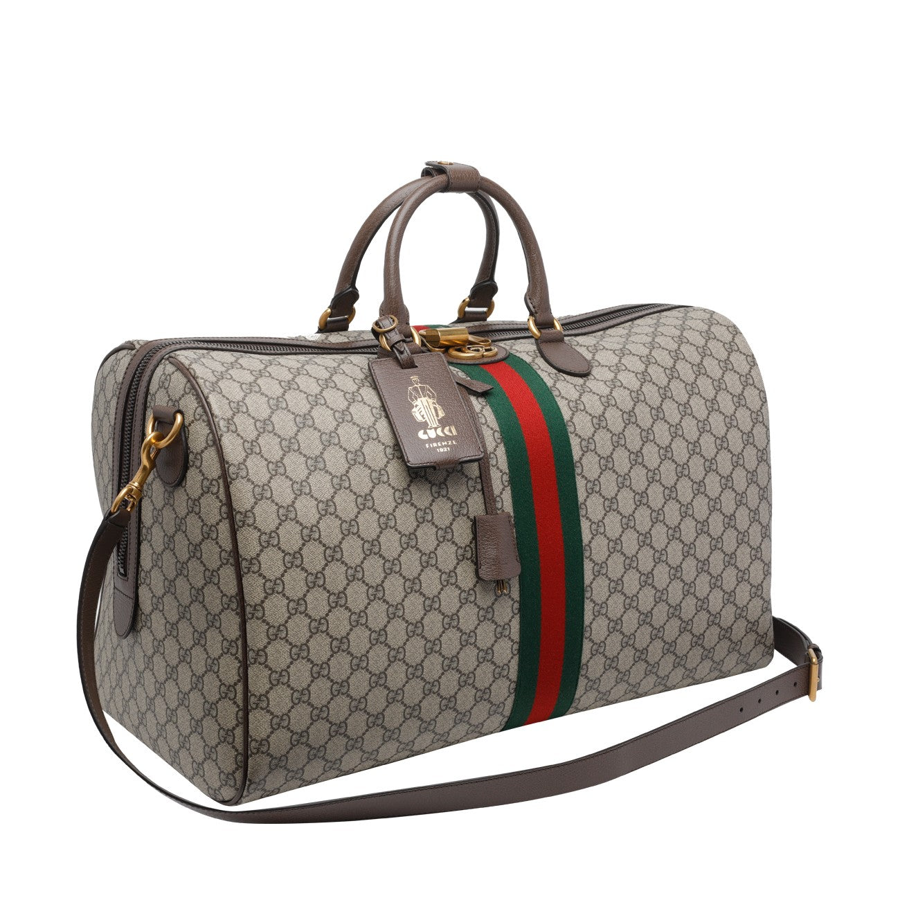 Gucci Men Large Gucci Savoy Duffle Bag GUCCI