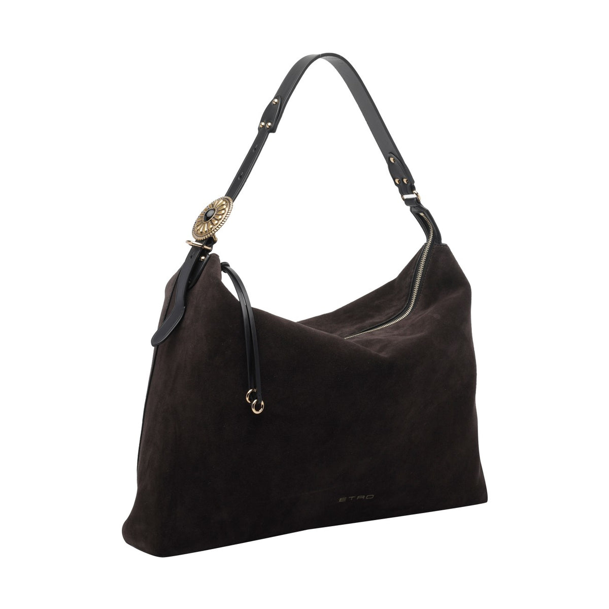 Etro Women Large Suede Rosette Shoulder Bag ETRO