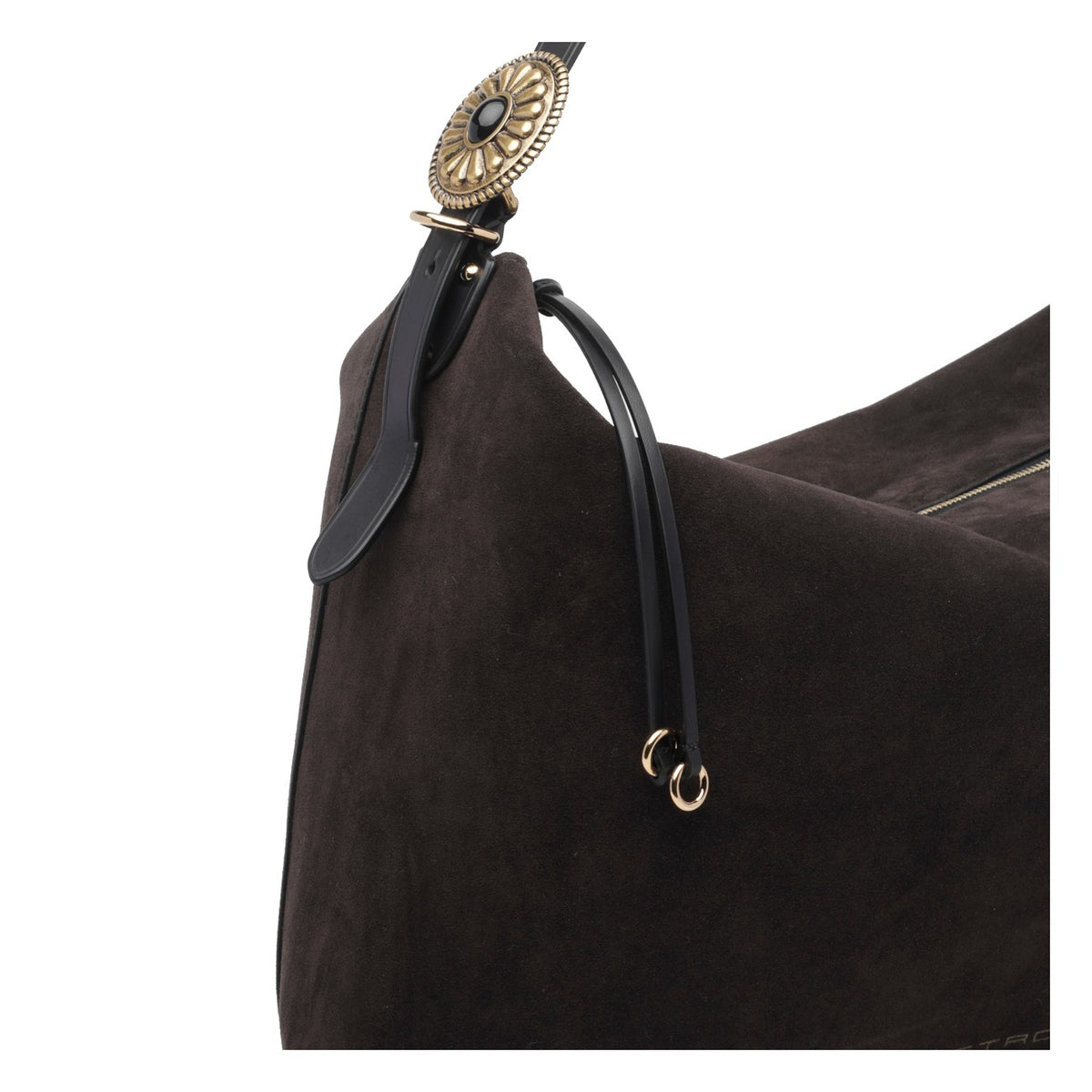 Etro Women Large Suede Rosette Shoulder Bag ETRO