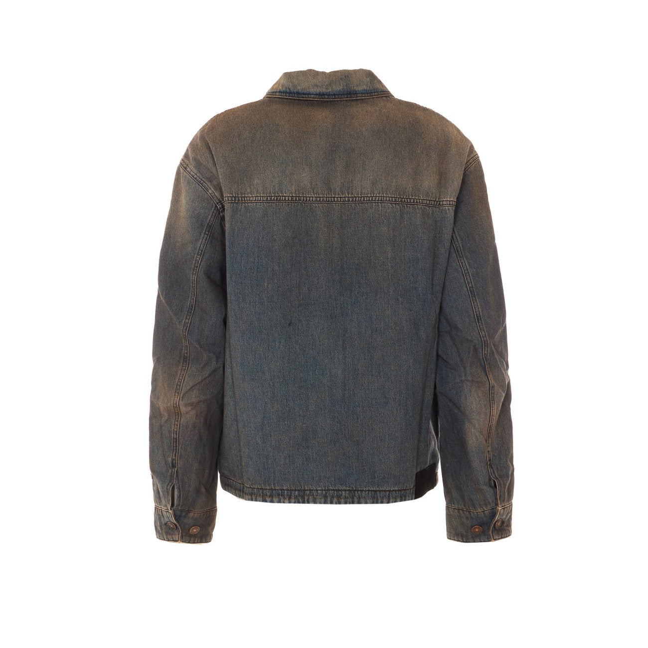 Amiri Men Lea Bones Denim Jacket AMIRI