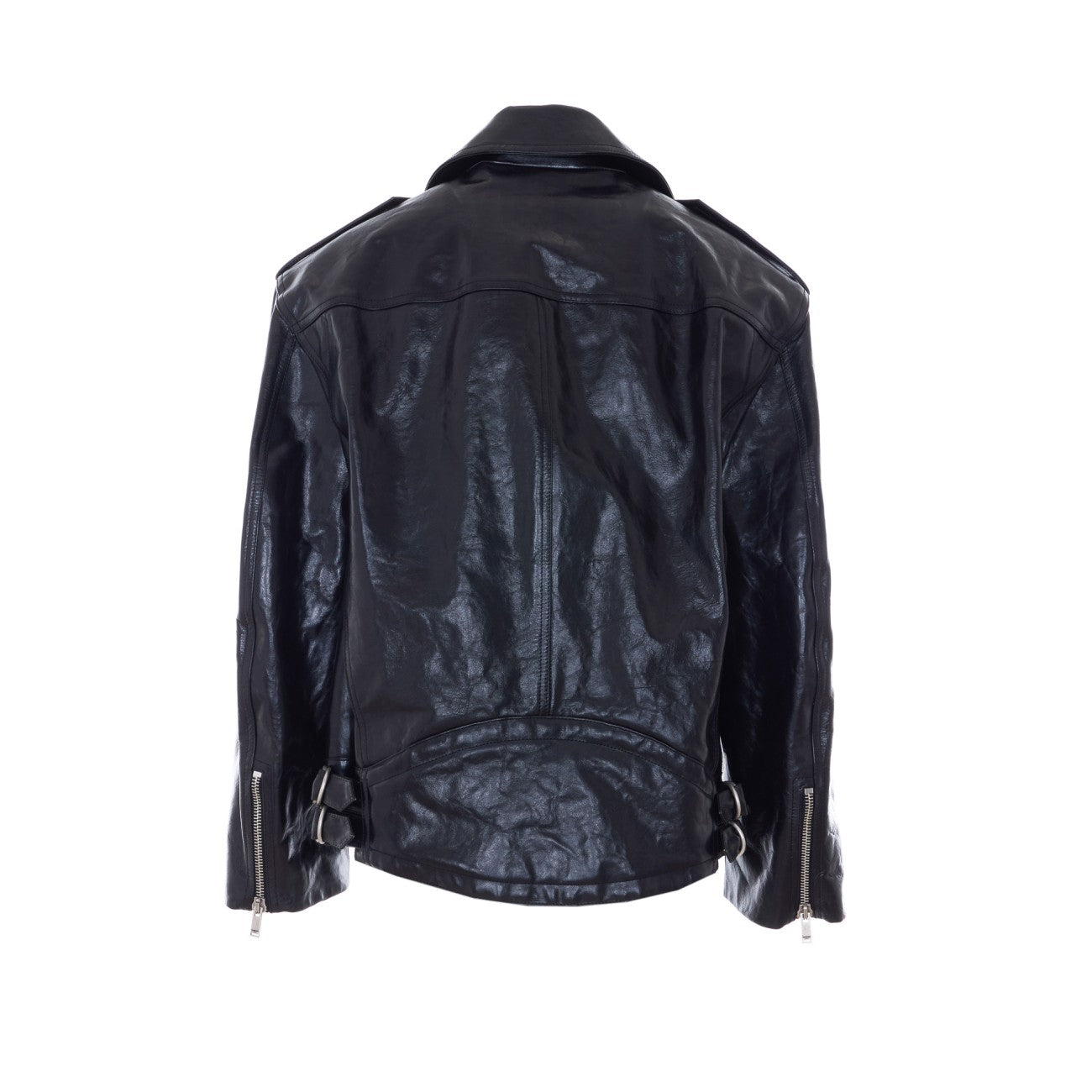 Saint Laurent Women Leather Biker Jacket SAINT LAURENT